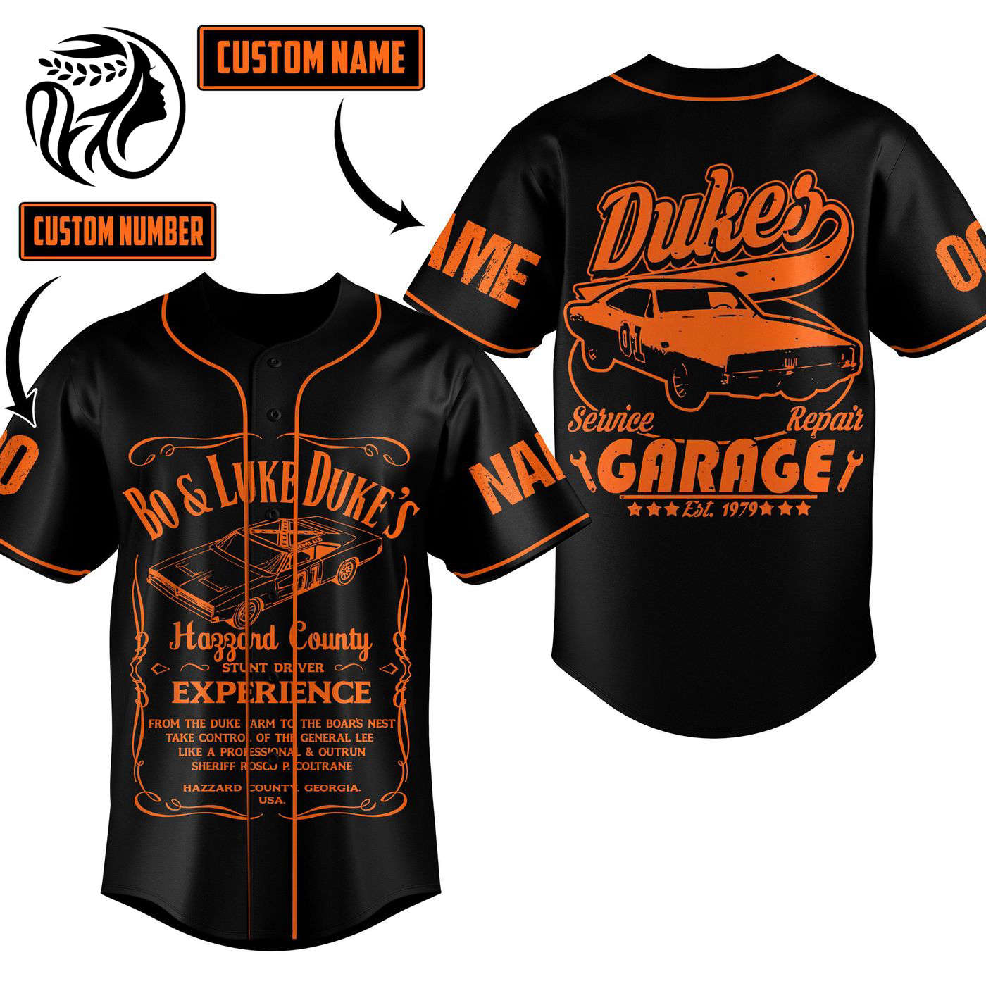 Bo and Luke Duke Baseball Jersey For Men Women And Kids Gift