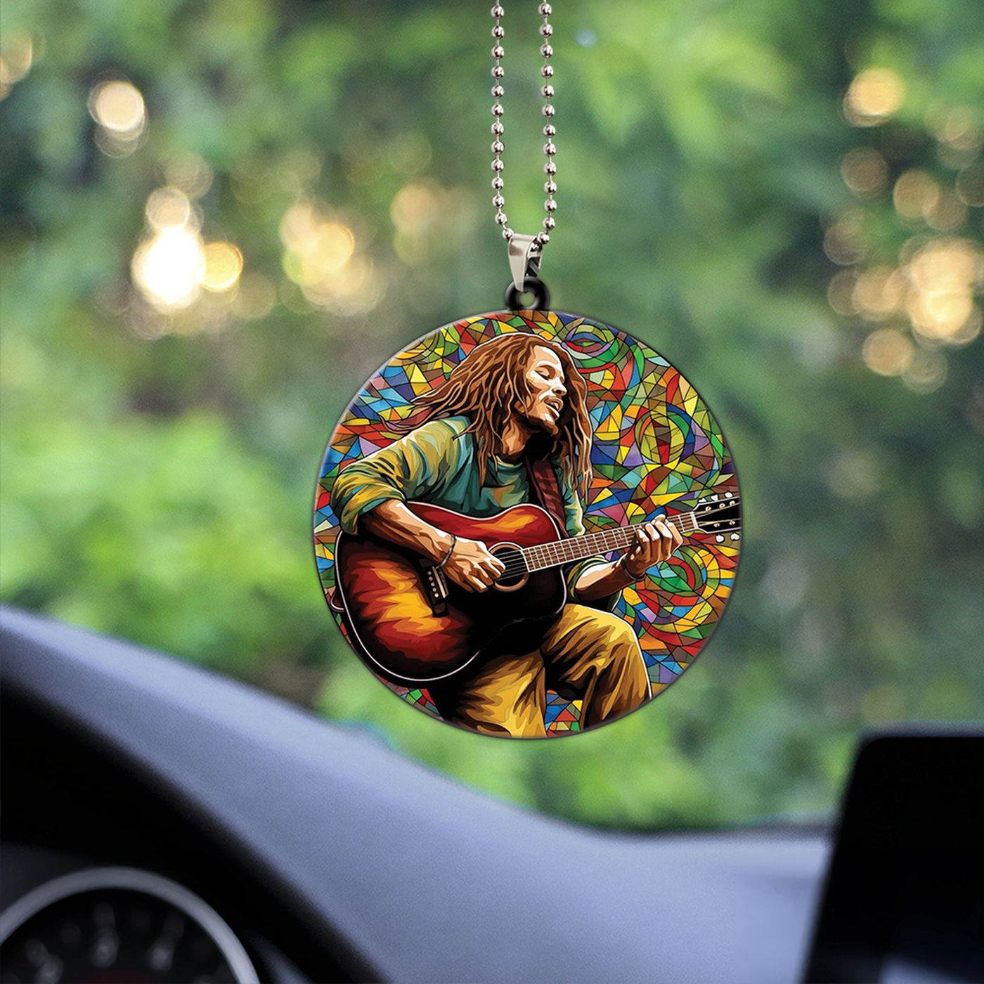 Bob Marley Custom Shape 2-sided Acrylic Car Ornament  – Gift for Christmas Day