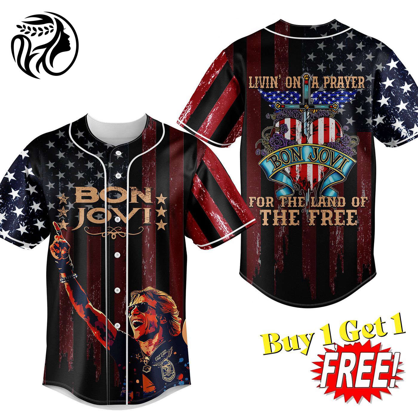 Bon Jovi Baseball Jersey For Men Women And Kids Gift