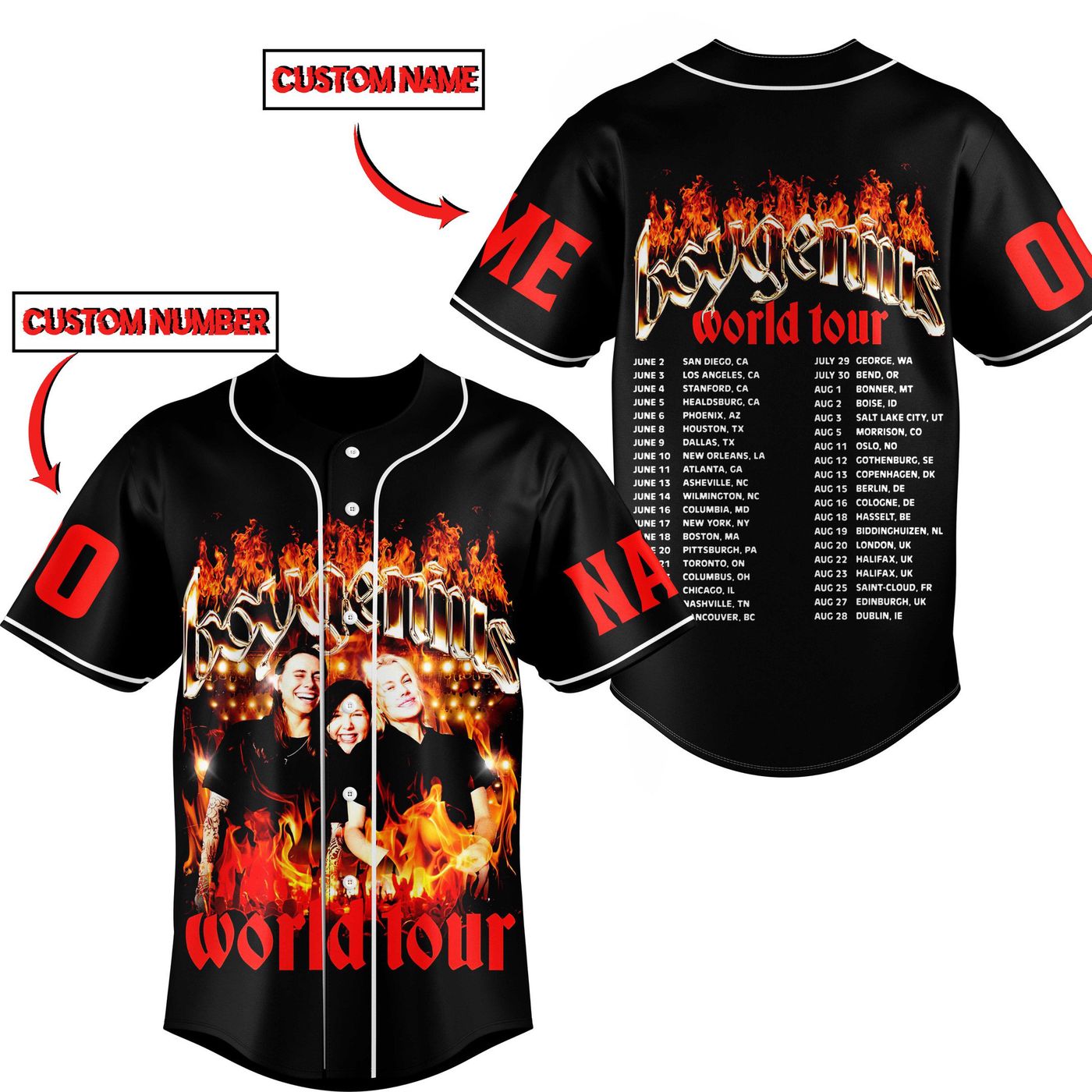 Boygenius Baseball Jersey For Men Women And Kids Gift