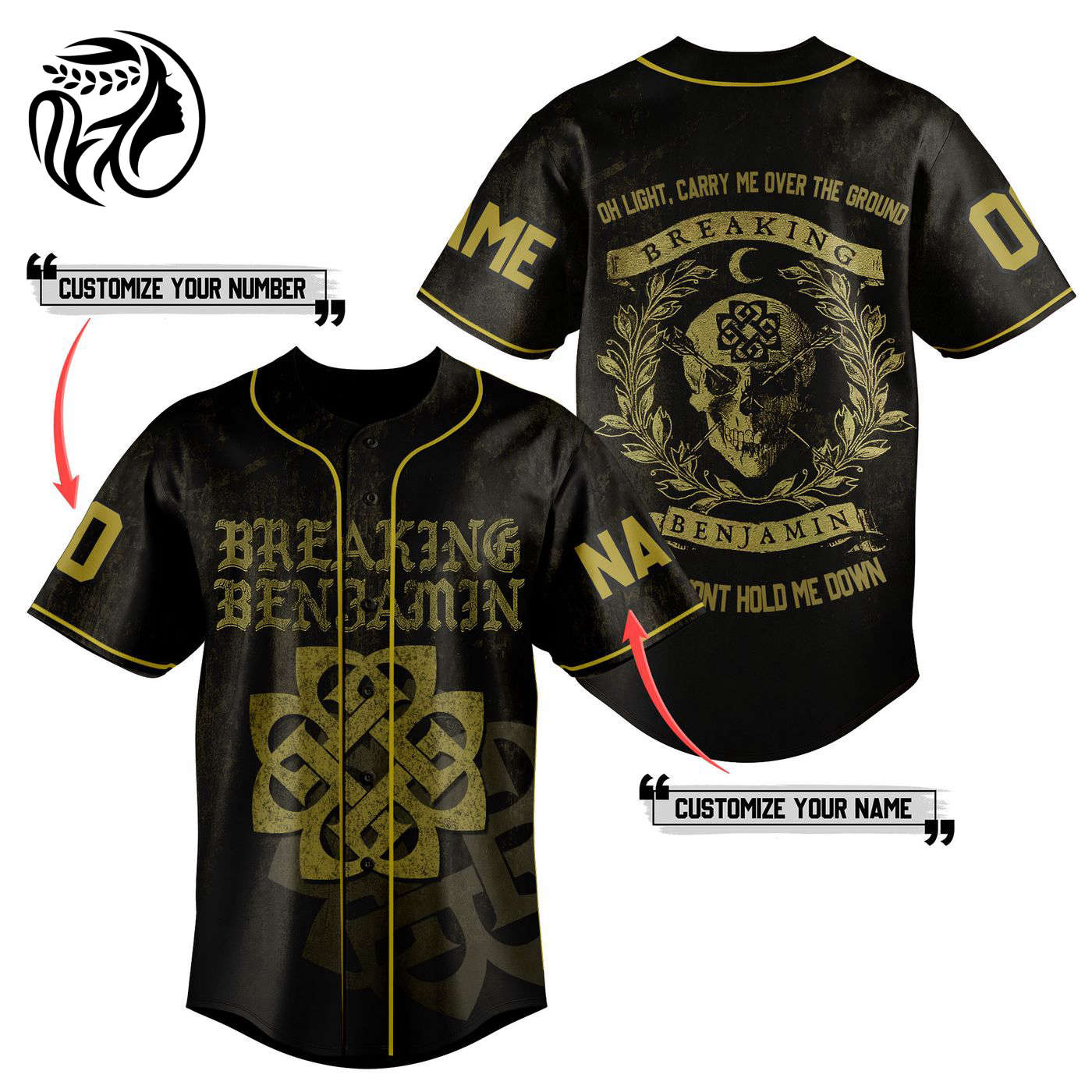 Breaking Benjamin Baseball Jersey For Men Women And Kids Gift