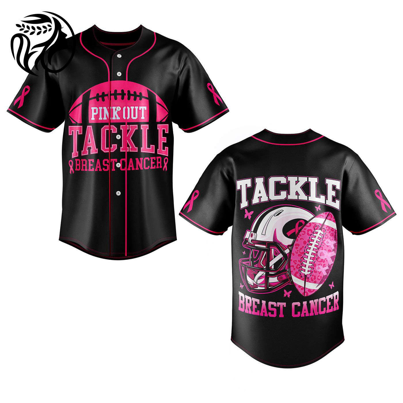 Breast Cancer Baseball Jersey For Men Women And Kids Gift