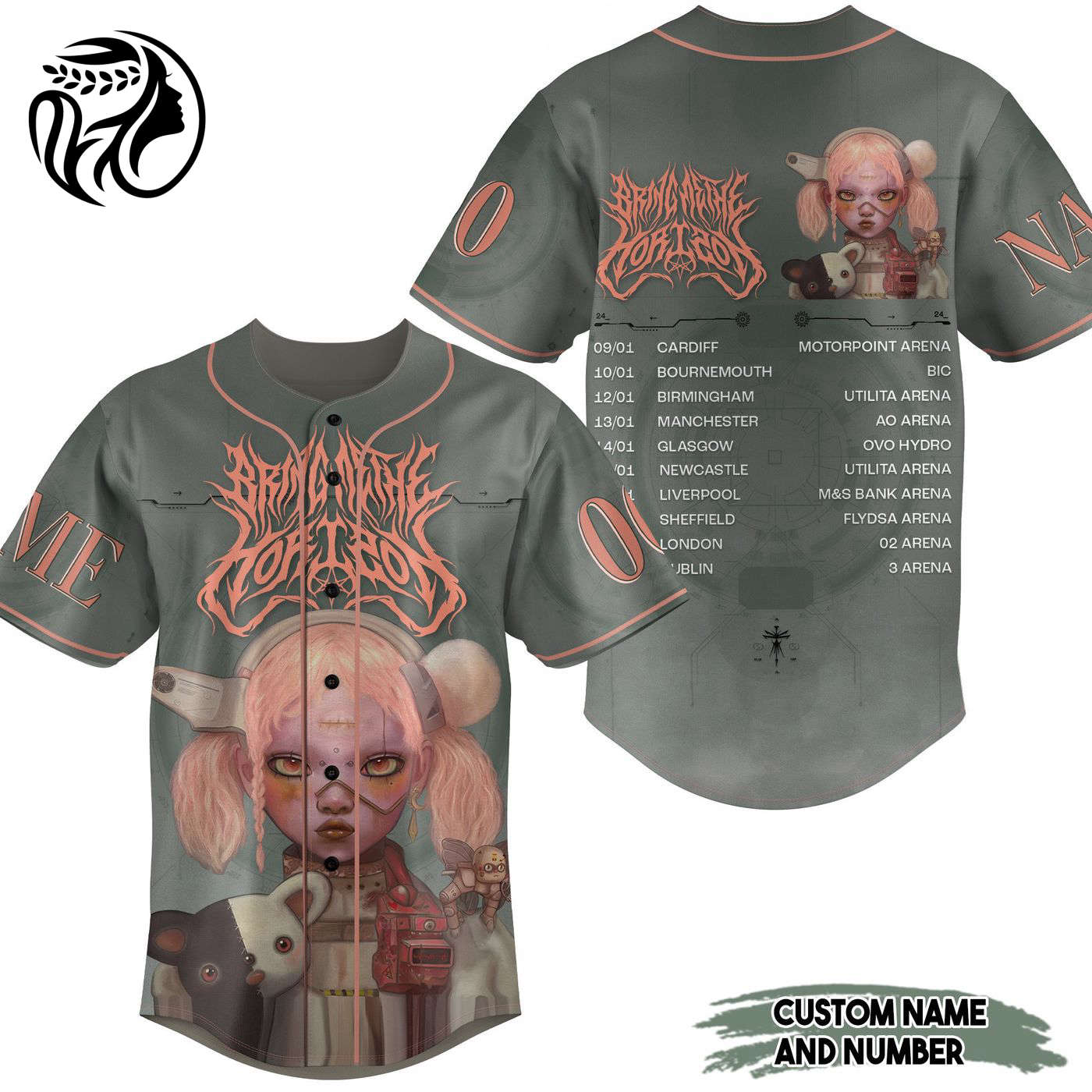 Bring Me the Horizon Baseball Jersey For Men Women And Kids Gift