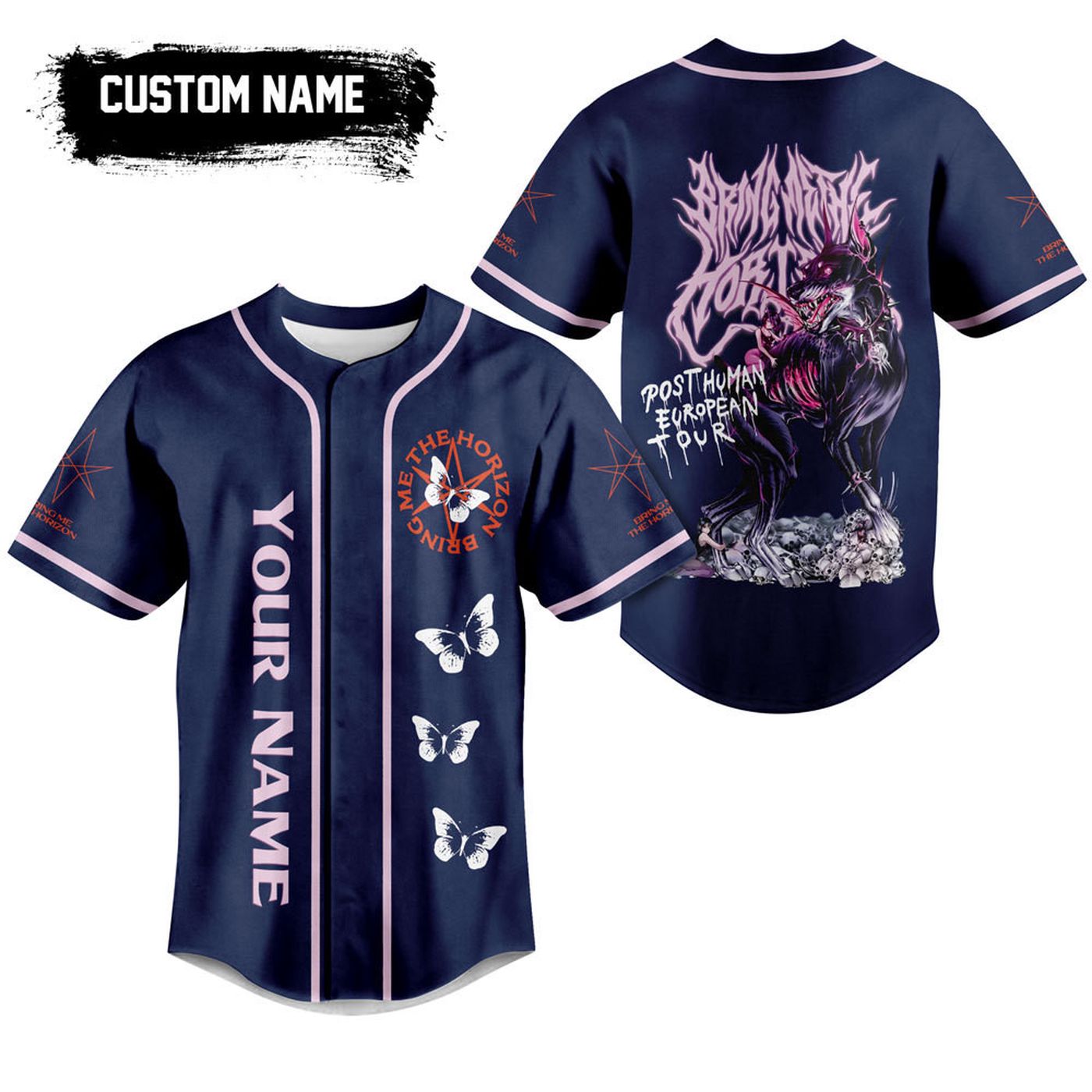 Bring Me The Horizon Baseball Jersey For Men Women And Kids Gift