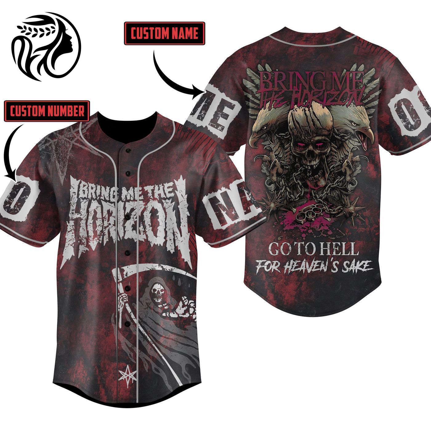 Bring Me the Horizon Baseball Jersey For Men Women And Kids Gift