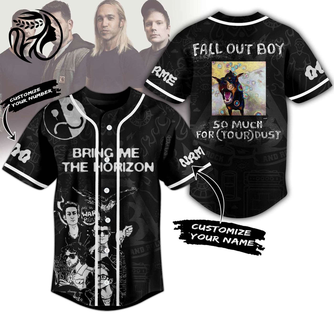 Bring Me The Horizon Baseball Jersey For Men Women And Kids Gift