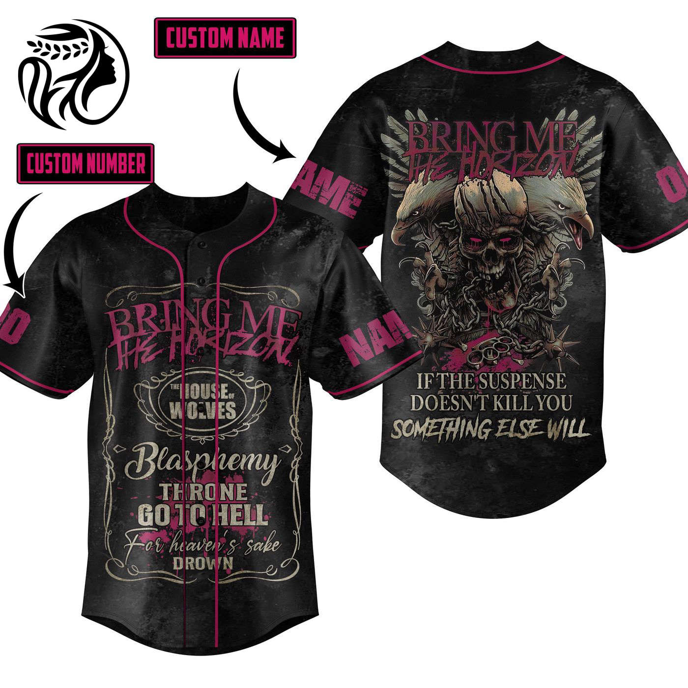 Bring Me the Horizon Baseball Jersey For Men Women And Kids Gift
