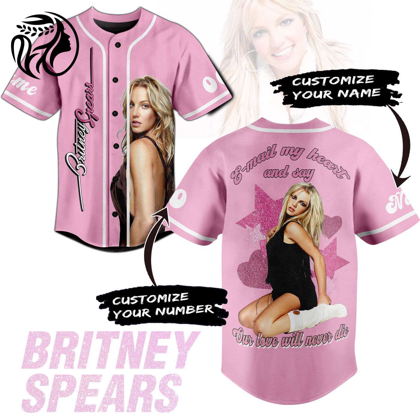 Britney Spears Baseball Jersey For Men Women And Kids Gift