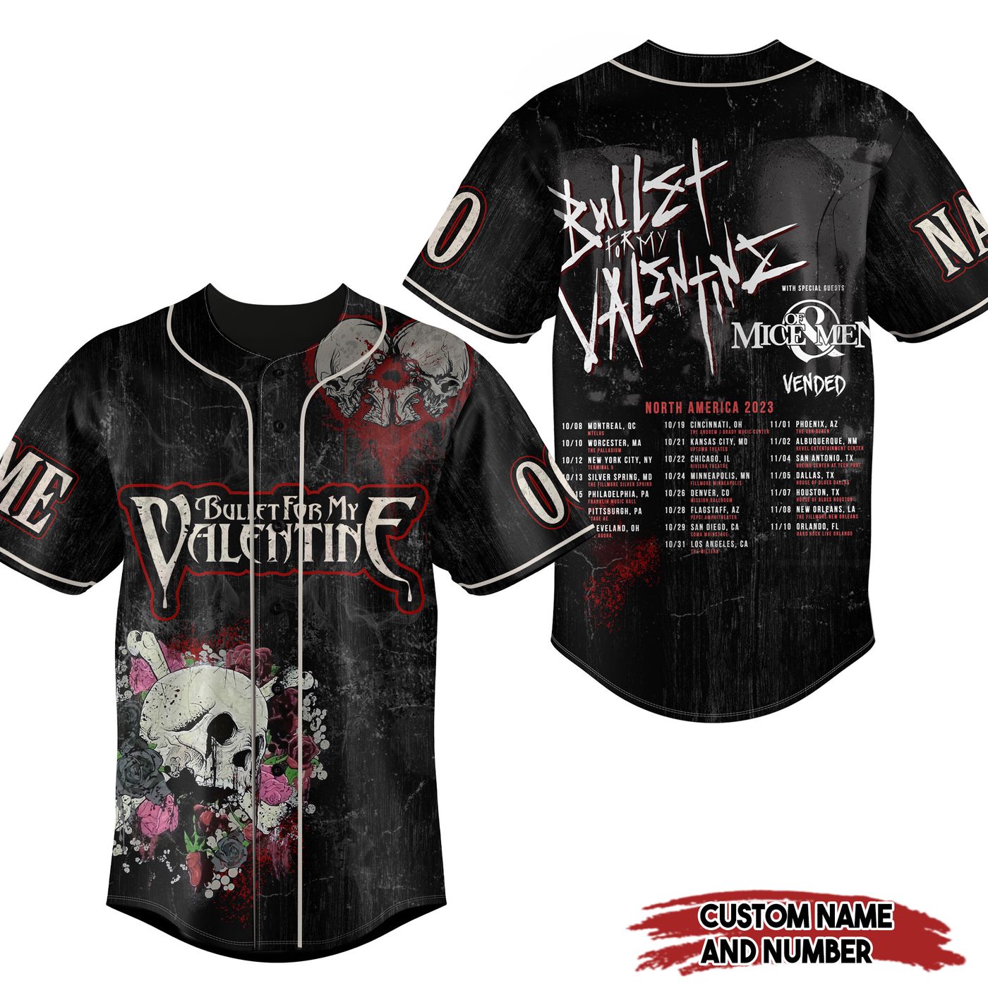 Bullet for My Valentine Baseball Jersey For Men Women And Kids Gift