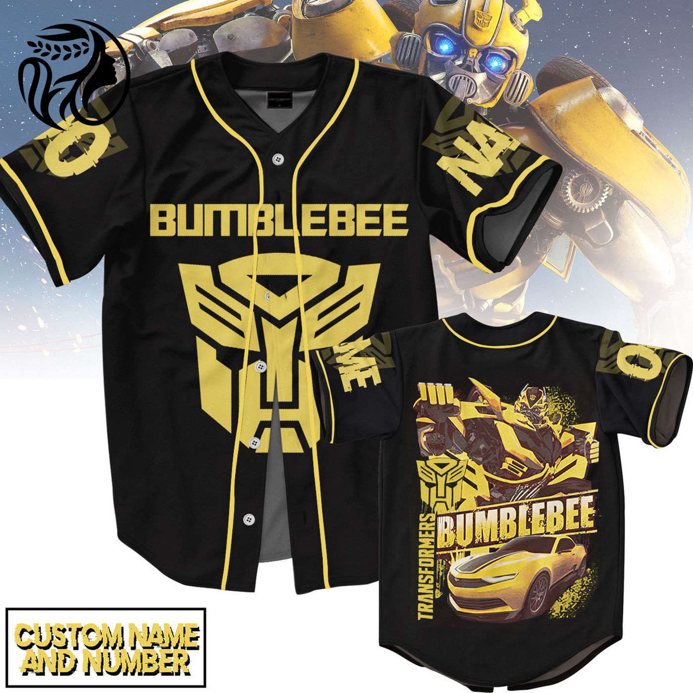 Bumblebee Baseball Jersey For Men Women And Kids Gift