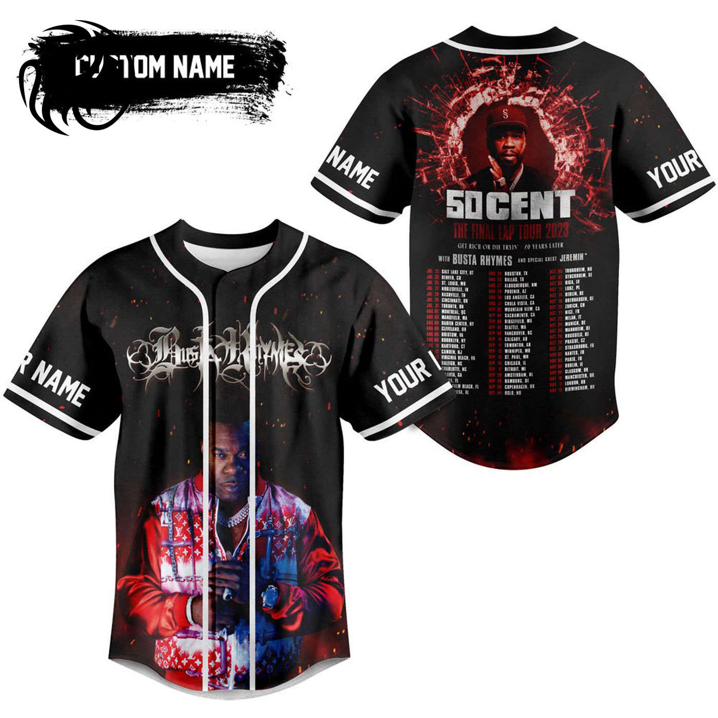 Busta Rhymes Baseball Jersey For Men Women And Kids Gift