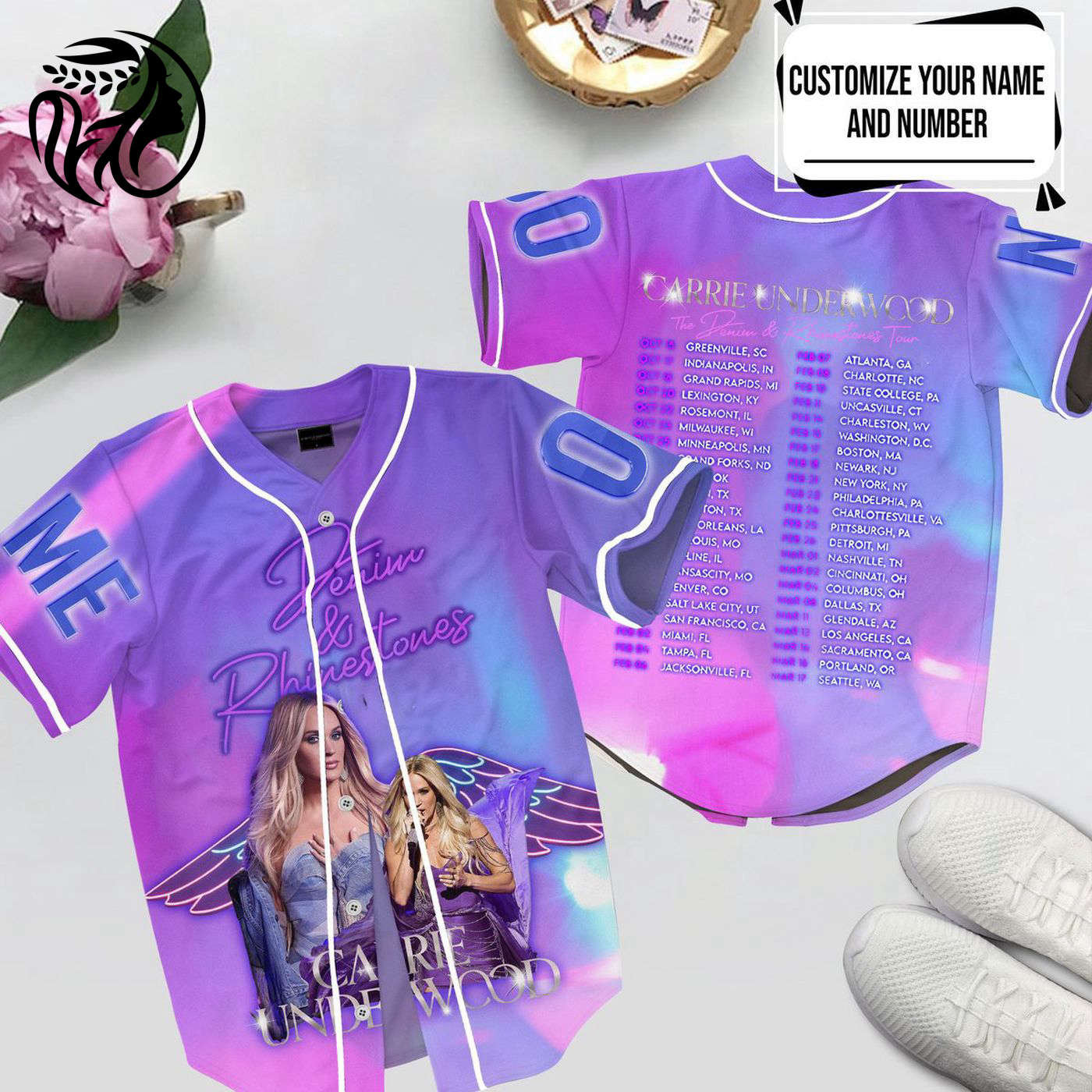 Carrie Underwood Baseball Jersey For Men Women And Kids Gift