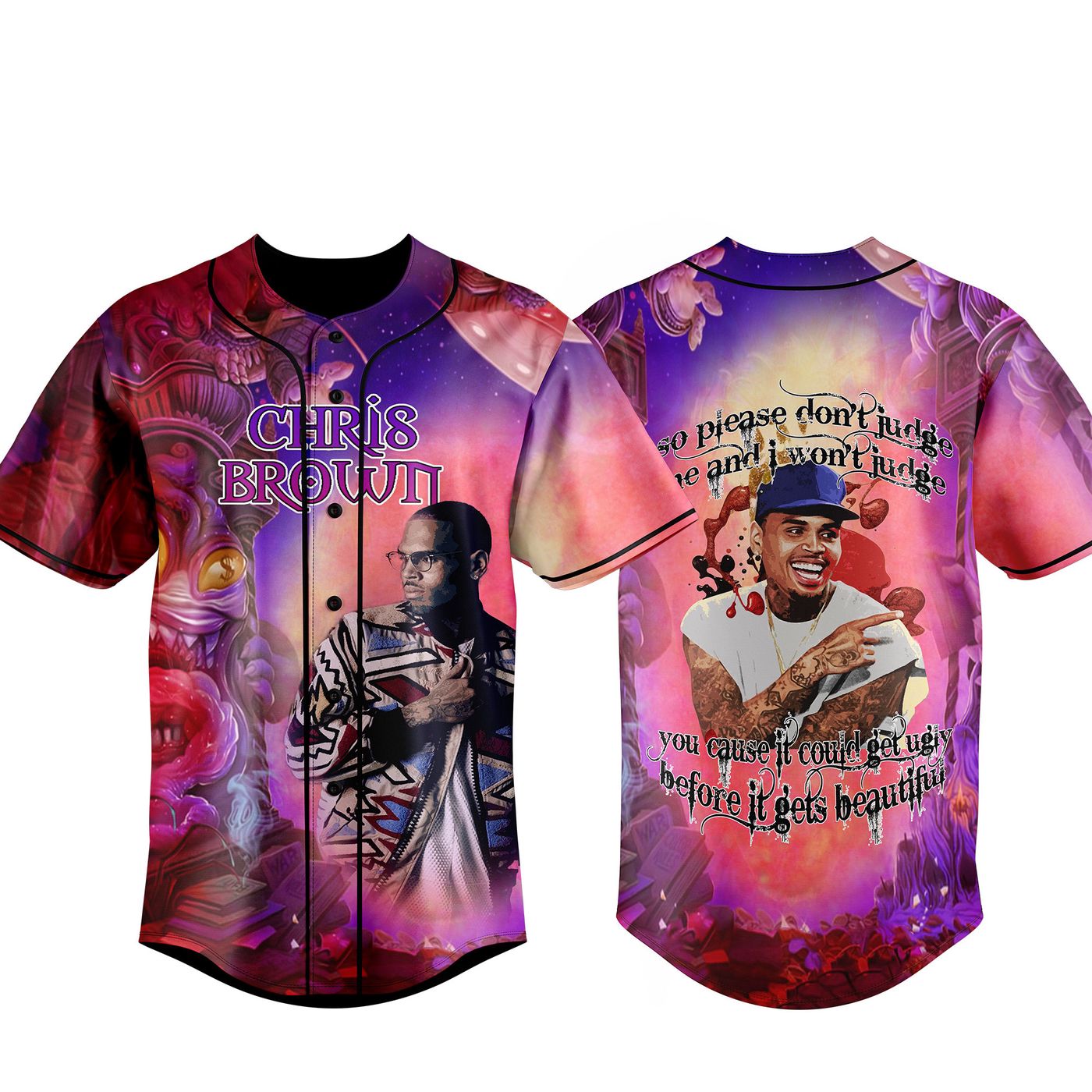 Chris Brown Baseball Jersey For Men Women And Kids Gift Chris Brown Baseball Jersey For Men Women And Kids Gift