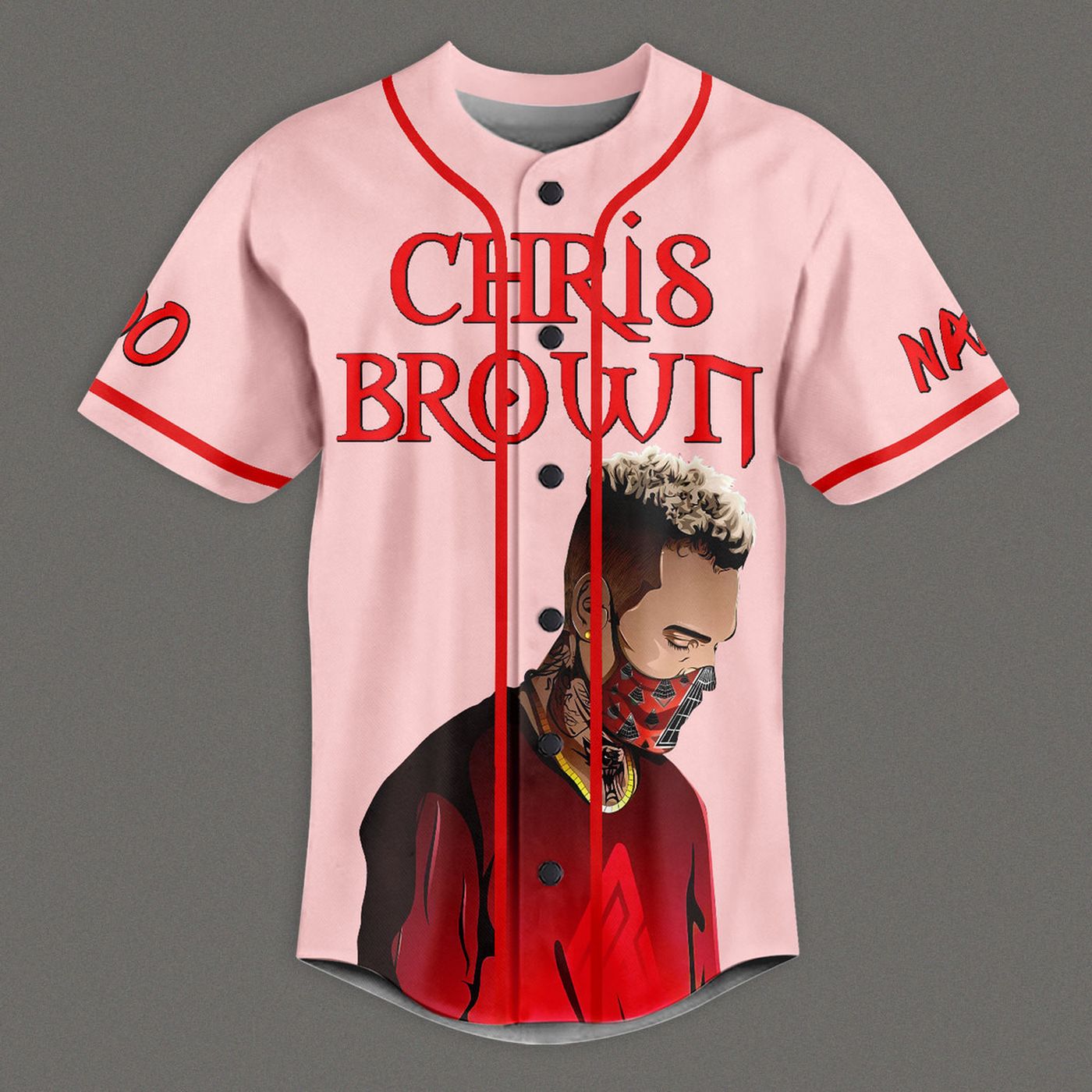 Chris Brown Baseball Jersey For Men Women And Kids Gift Chris Brown Baseball Jersey For Men Women And Kids Gift
