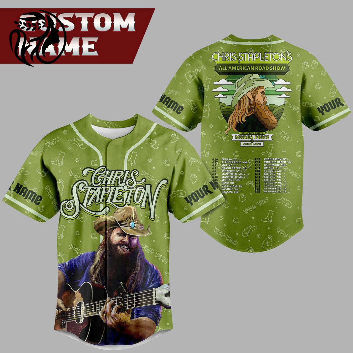 Chris Stapleton Baseball Jersey For Men Women And Kids Gift