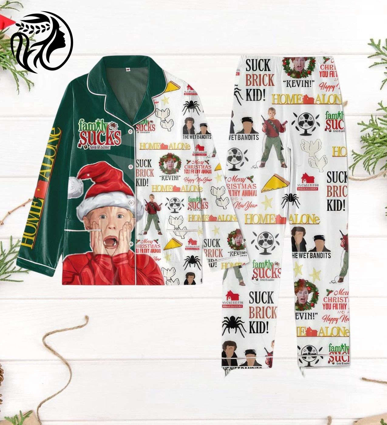 Cozy Christmas Home Alone Pajamas: Kevin McCallister Holiday Set for a Festive Movie Night Cozy Christmas Home Alone Pajamas: Kevin McCallister Holiday Set for a Festive Movie Night