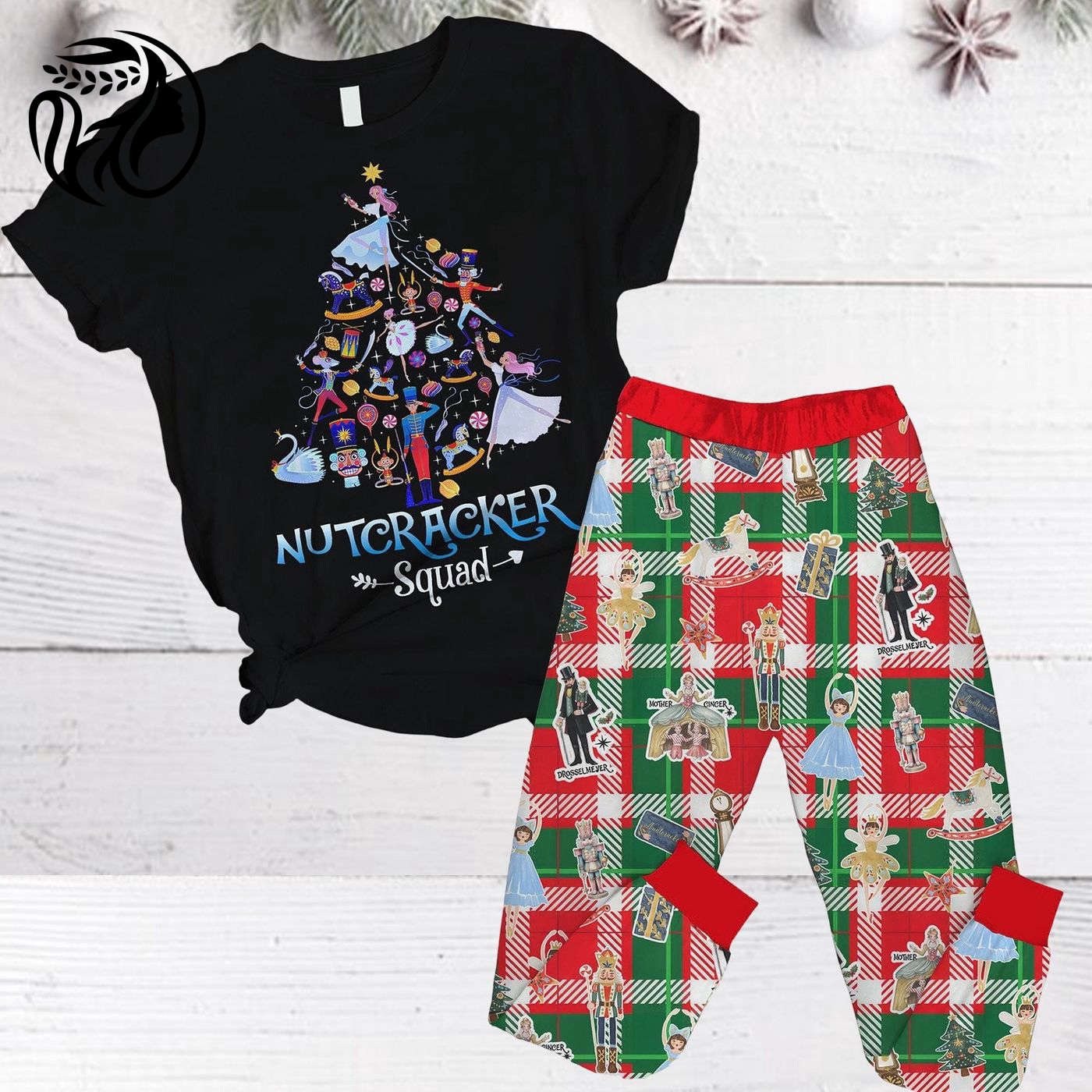 Get Festive with Nutcracker Ballet Pajama Set – Perfect for Christmas!