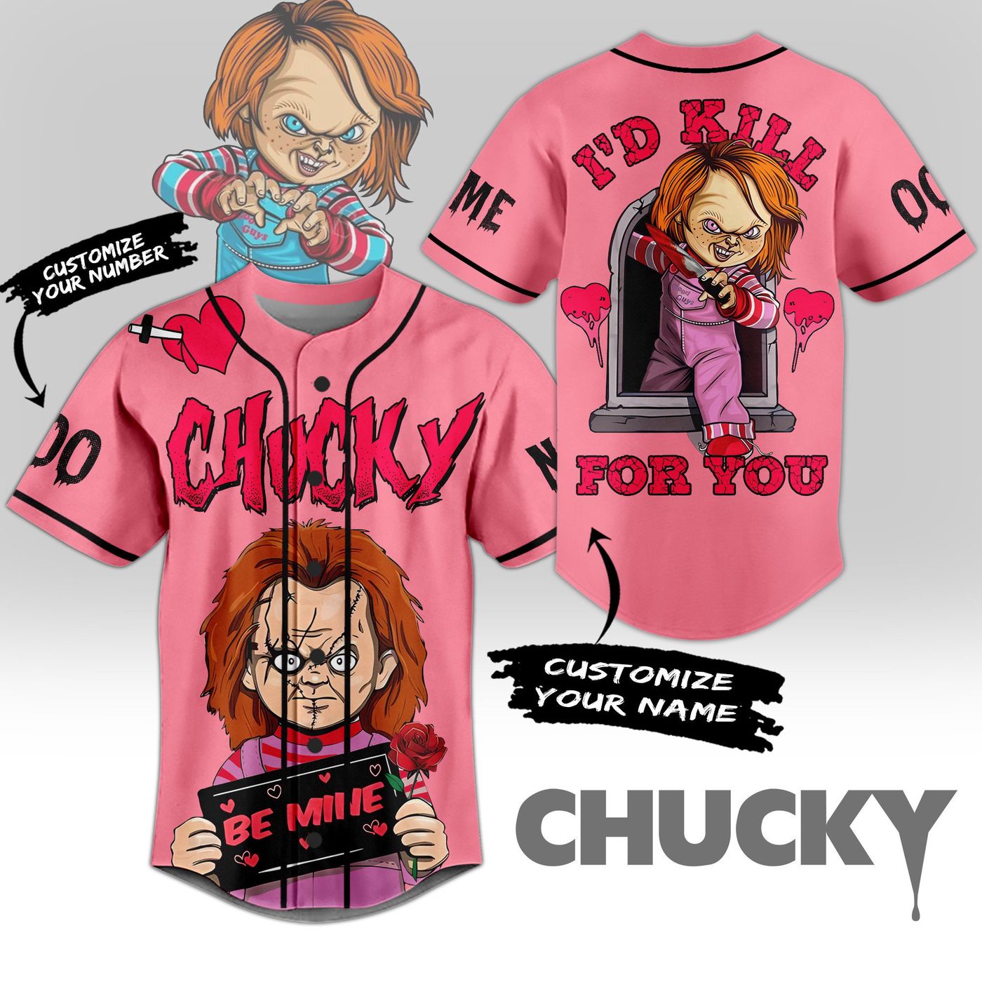 Chucky Baseball Jersey For Men Women And Kids Gift Chucky Baseball Jersey For Men Women And Kids Gift