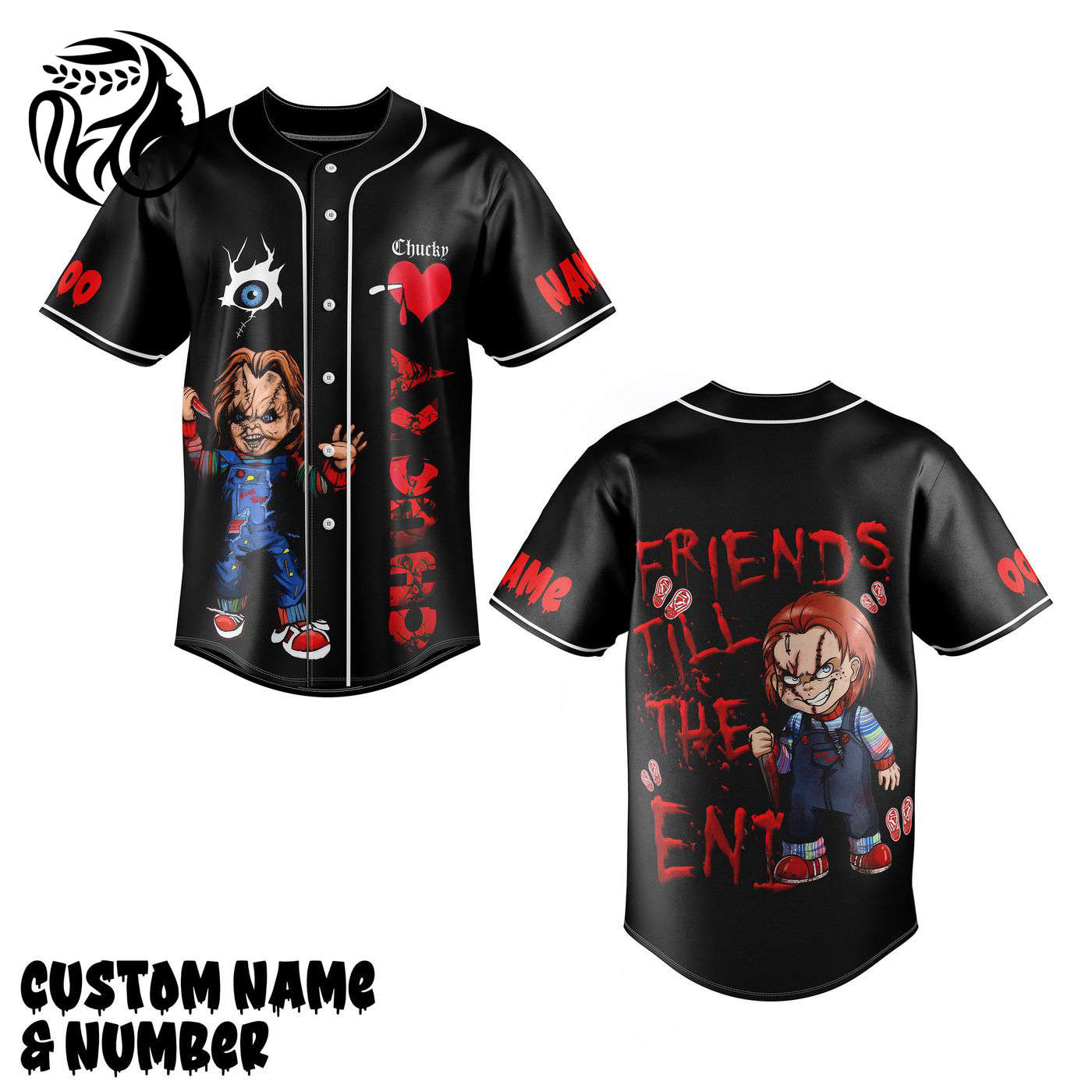 Chucky Friends Till the End Baseball Jersey For Men Women And Kids Gift