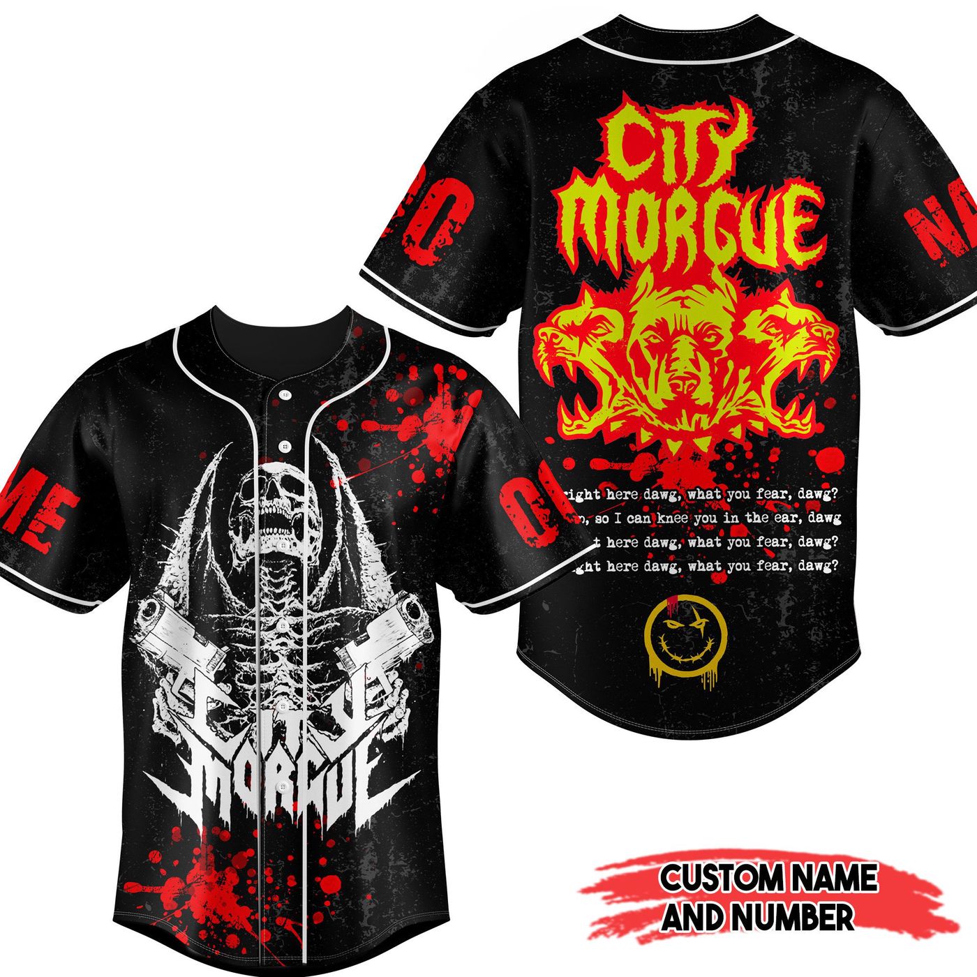 City Morgue Baseball Jersey For Men Women And Kids Gift