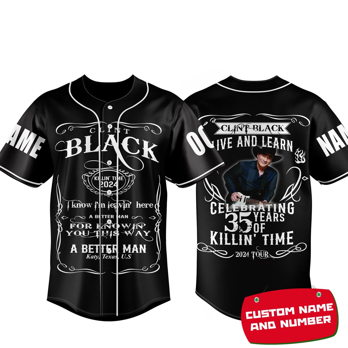 Clint Black Baseball Jersey For Men Women And Kids Gift