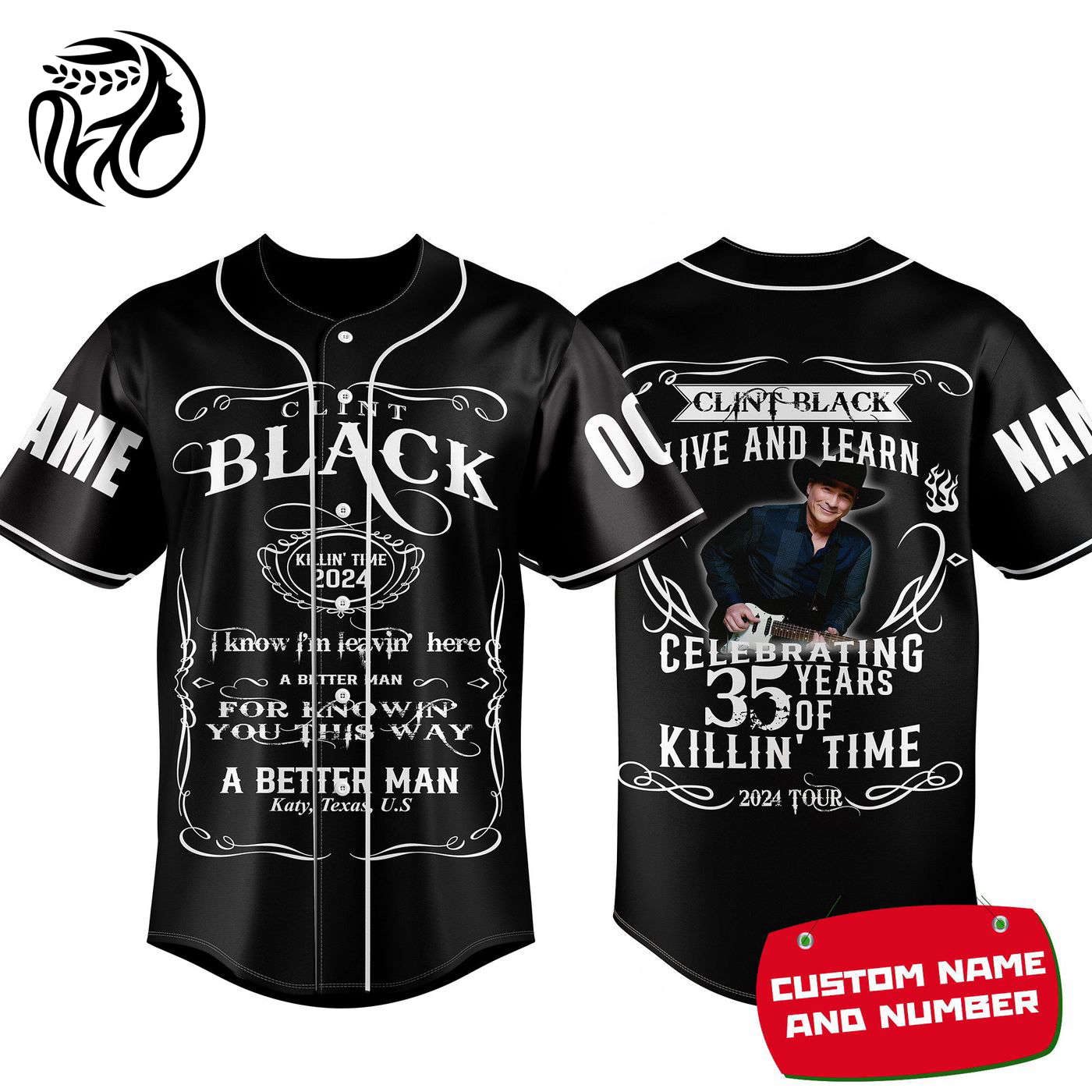 Clint Black Baseball Jersey For Men Women And Kids Gift