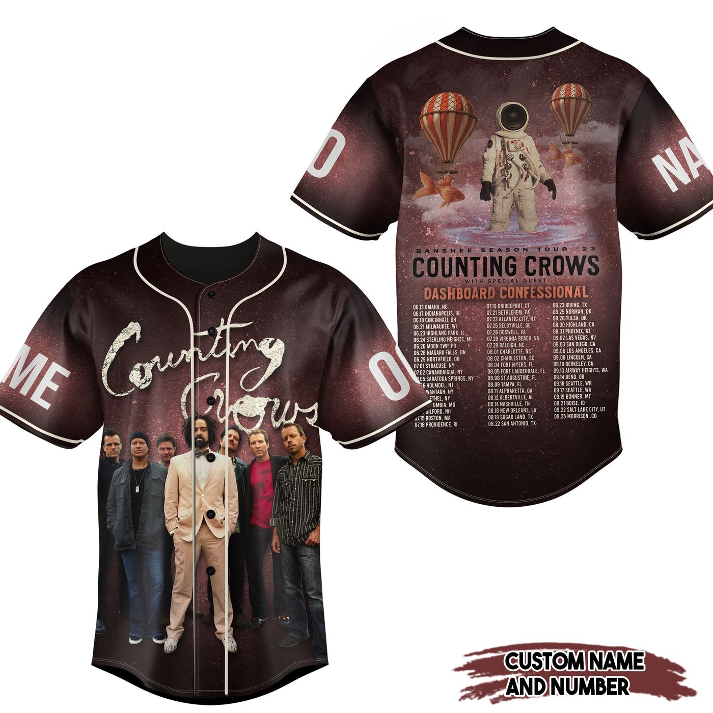 Counting Crows Baseball Jersey For Men Women And Kids Gift