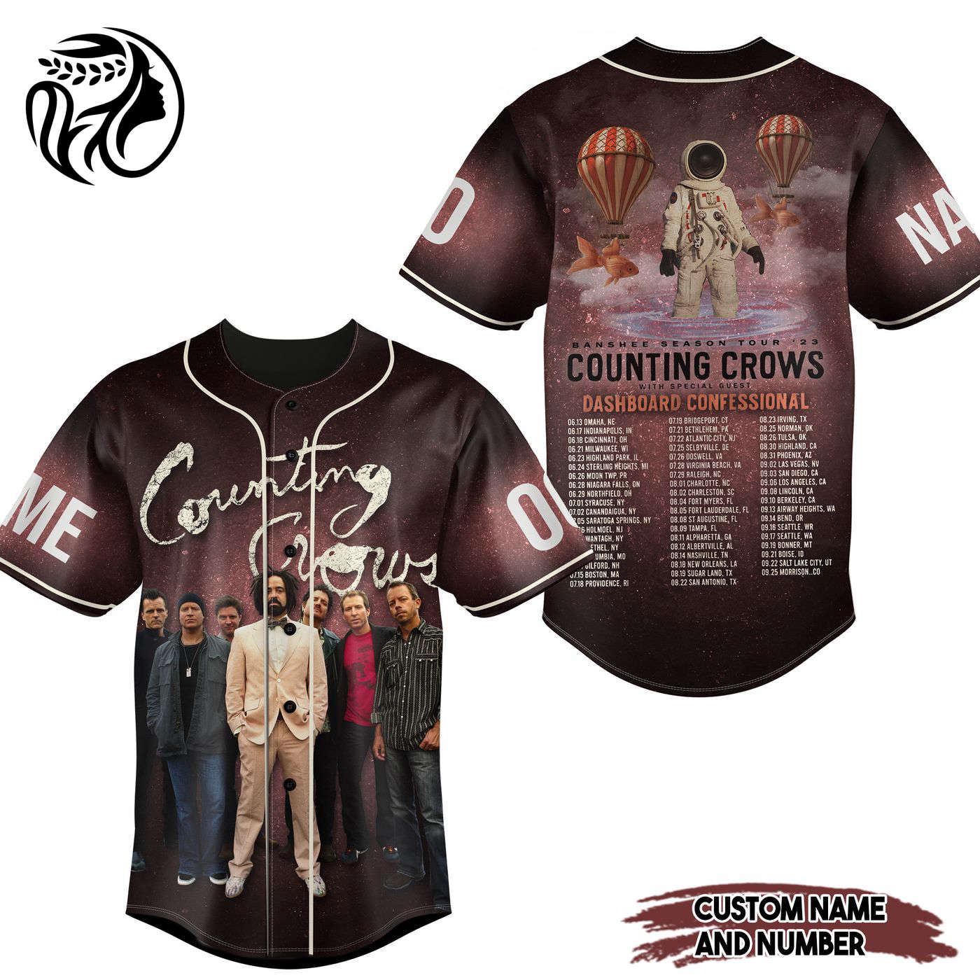 Counting Crows Baseball Jersey For Men Women And Kids Gift