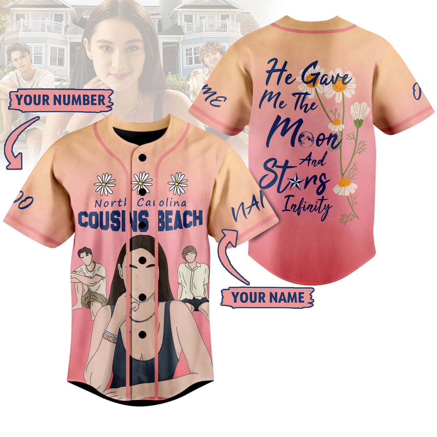Cousins Beach Baseball Jersey For Men Women And Kids Gift