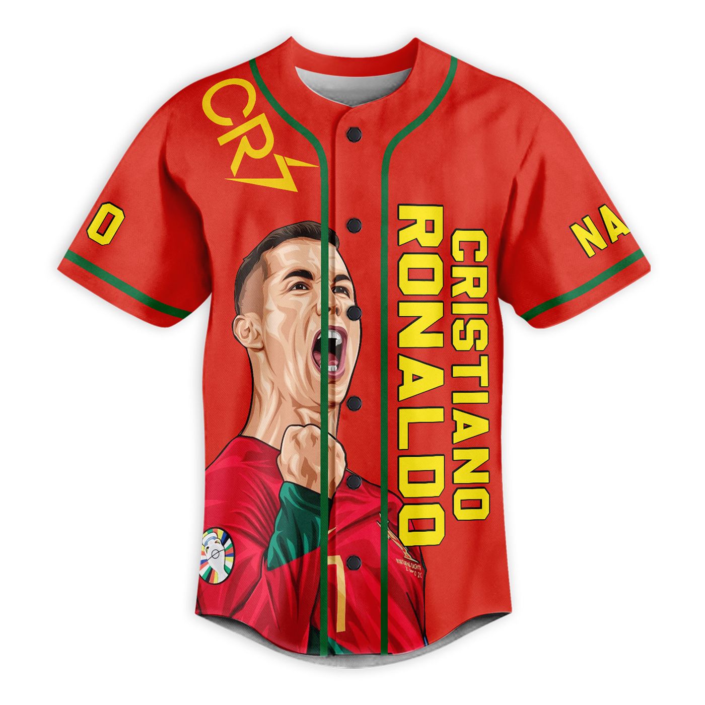 Cristiano Ronaldo Baseball Jersey For Men Women And Kids Gift