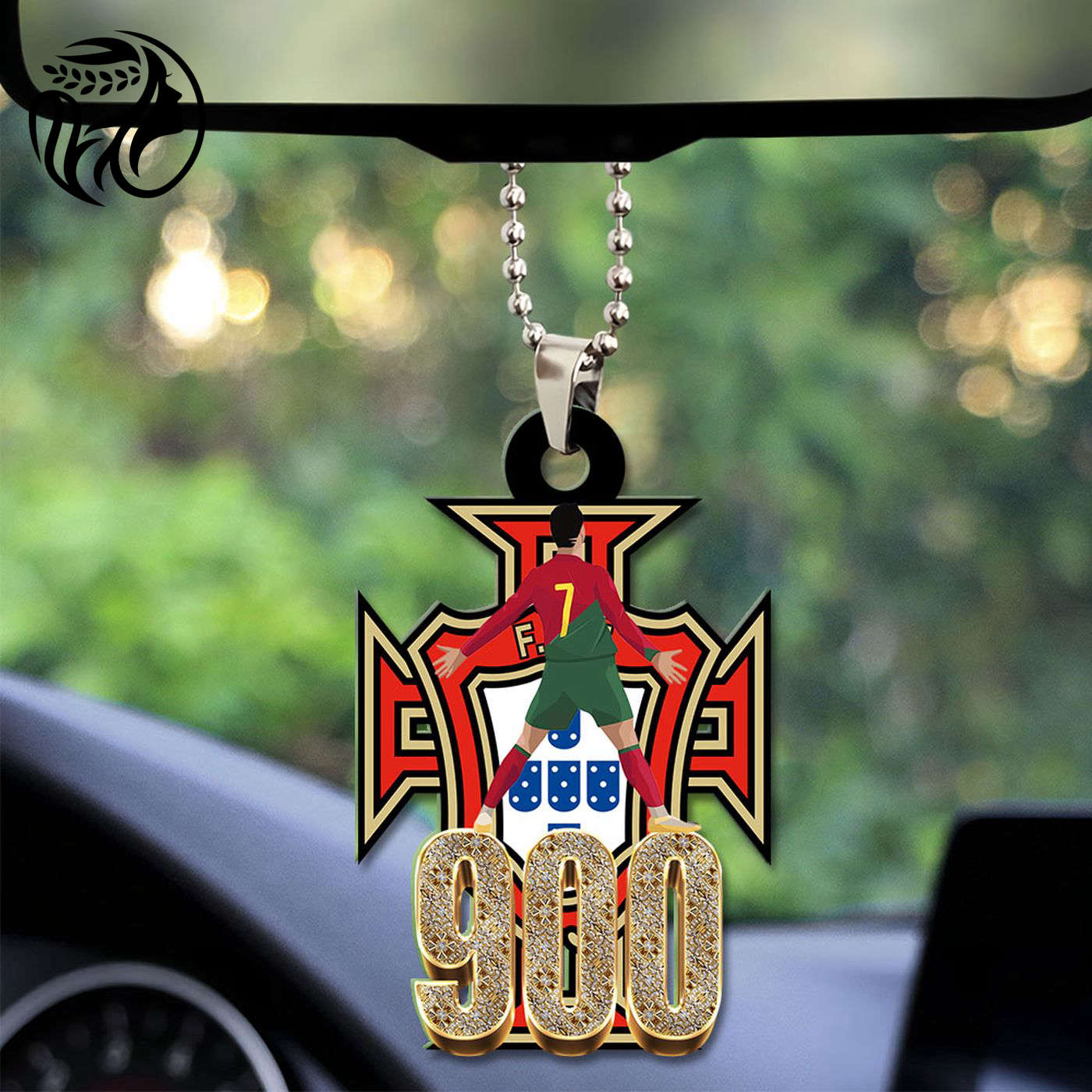 Cristiano Ronaldo Custom Shape 1-sided Acrylic Car Ornament – HUNGVV 7062