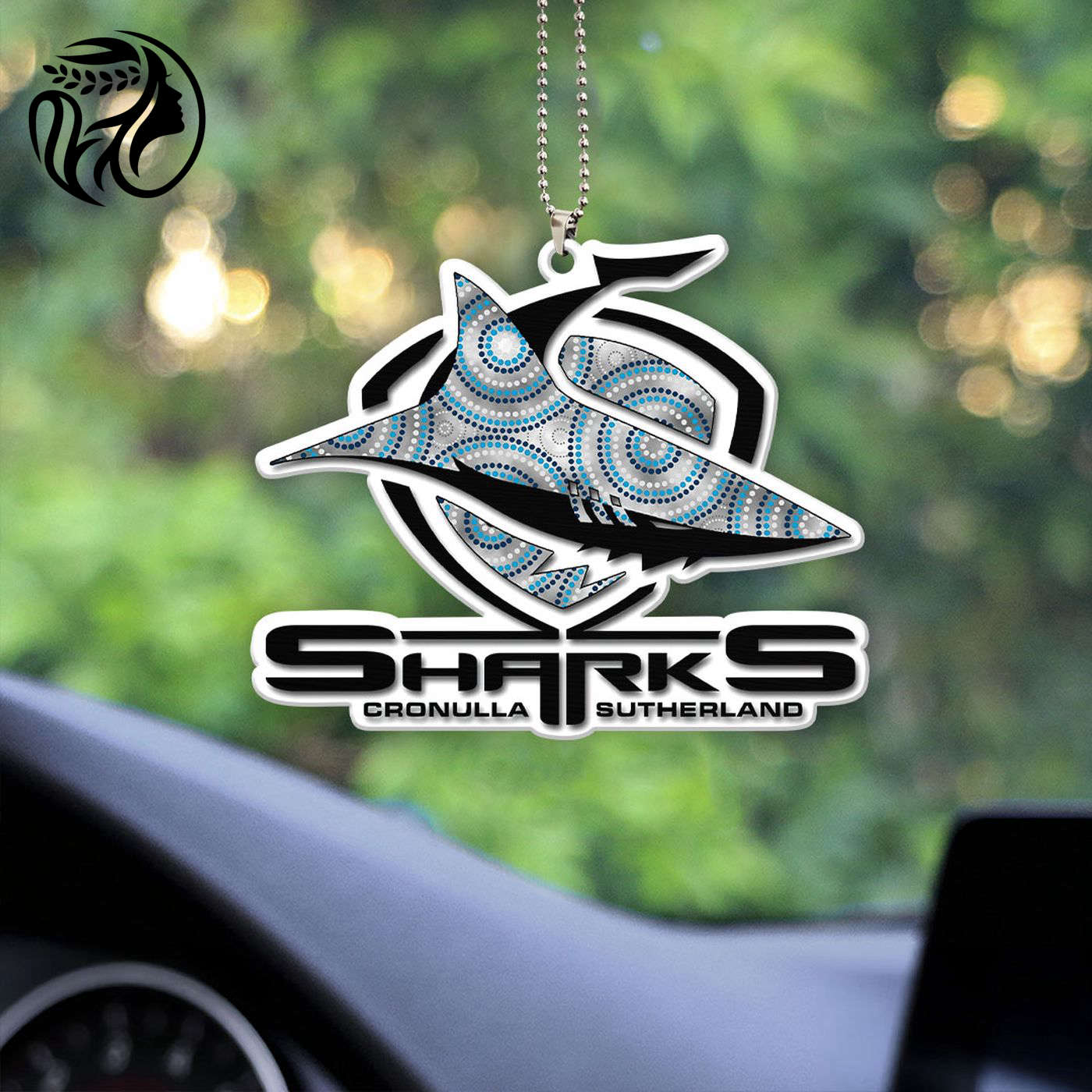 Cronulla-Sutherland Sharks Custom Shape 1-sided Acrylic Car Ornament Gift