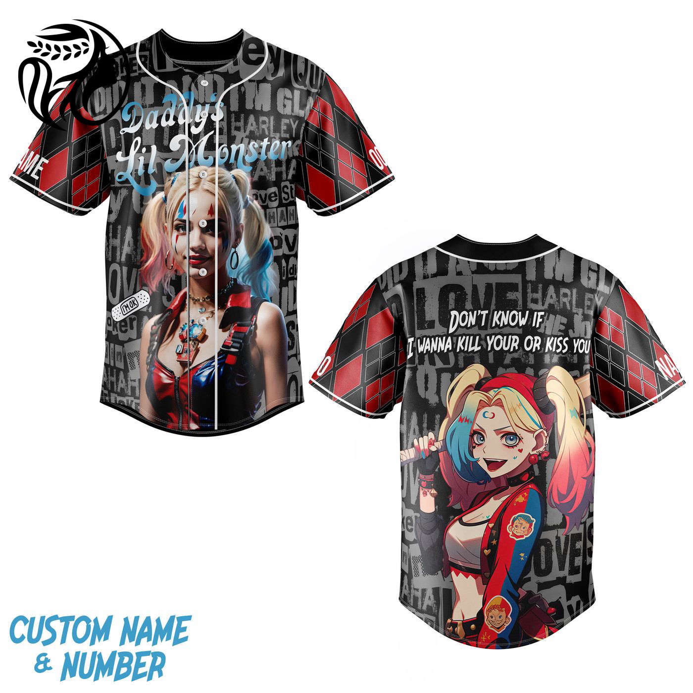 Daddy Lil Monster Baseball Jersey For Men Women And Kids Gift