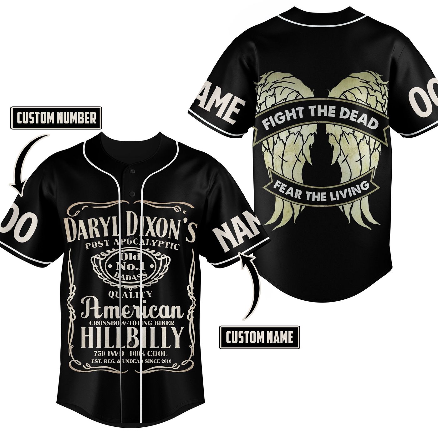 Daryl Dixon Baseball Jersey For Men Women And Kids Gift