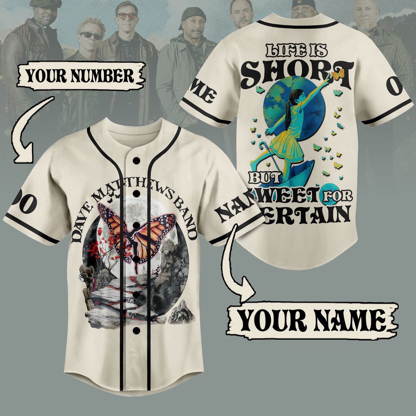 Dave Matthews Band Baseball Jersey For Men Women And Kids Gift