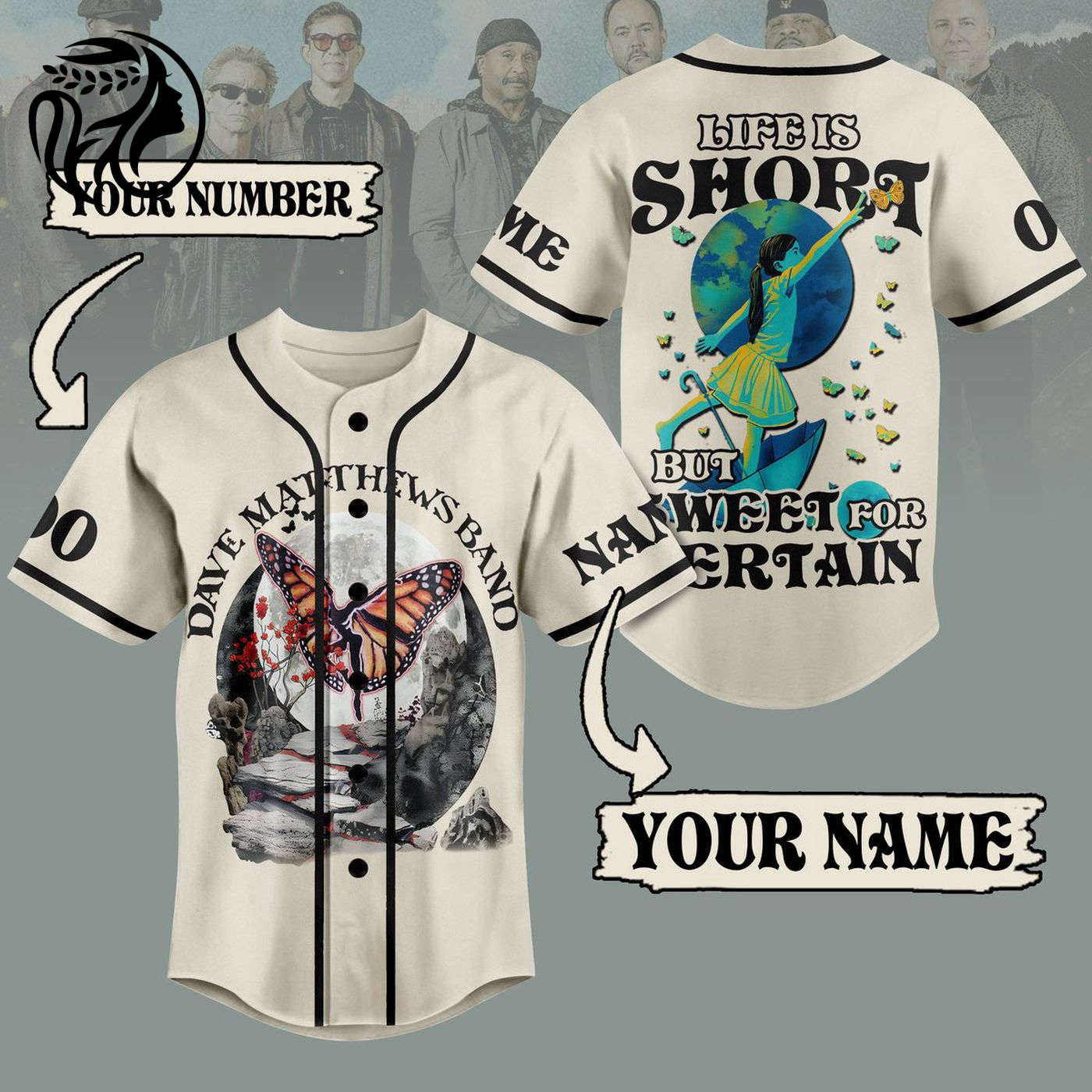 Dave Matthews Band Baseball Jersey For Men Women And Kids Gift