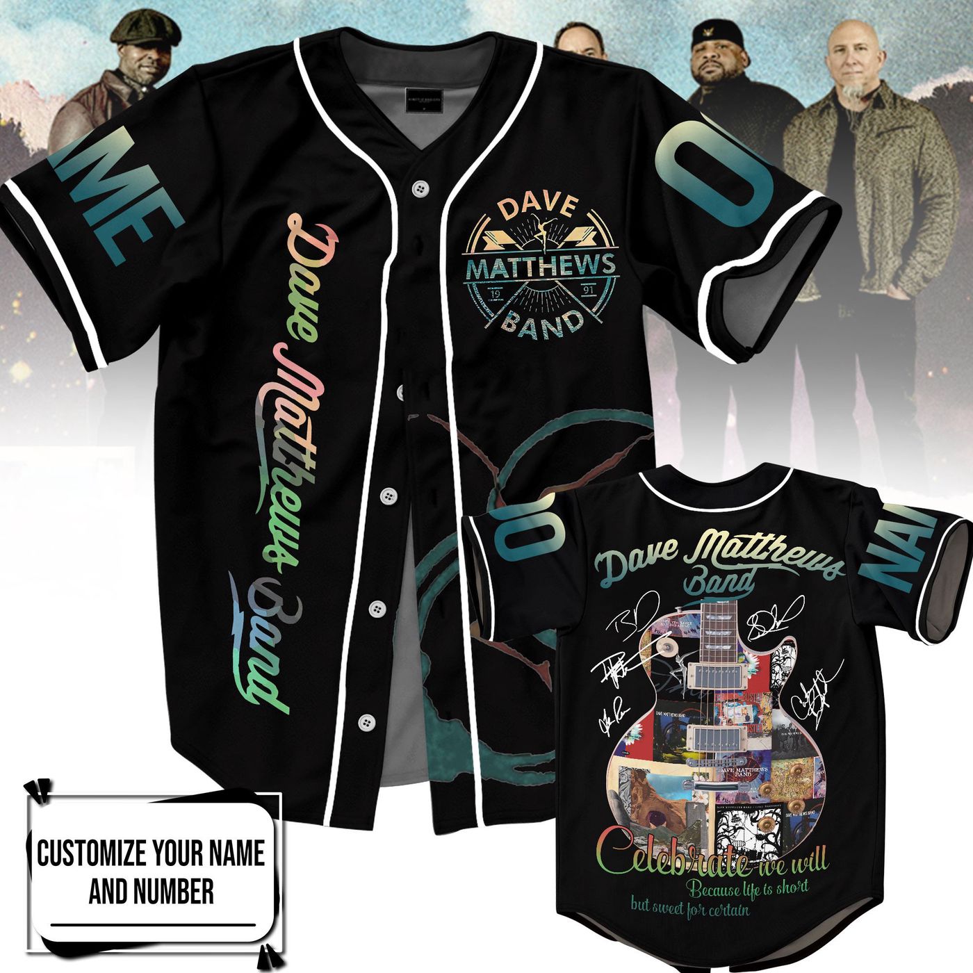 Dave Matthews Band Baseball Jersey For Men Women And Kids Gift