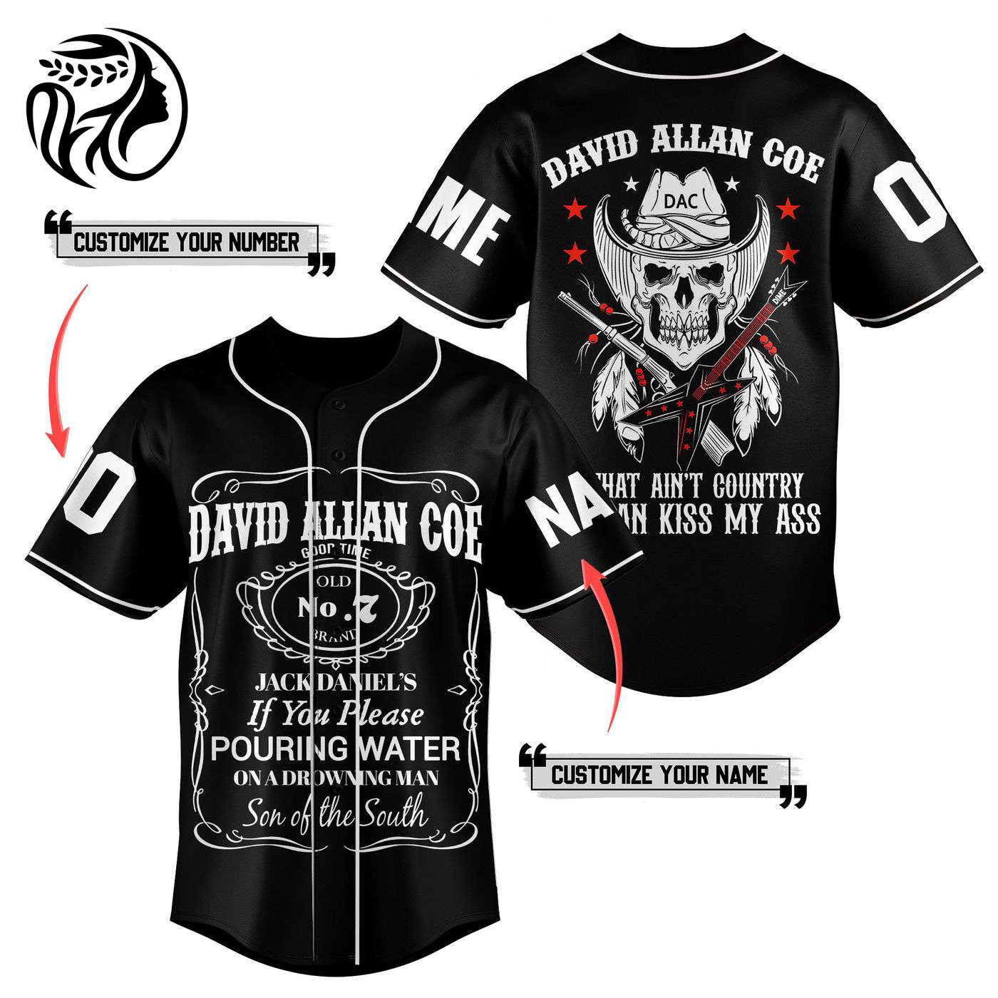 David Allan Coe Baseball Jersey For Men Women And Kids Gift