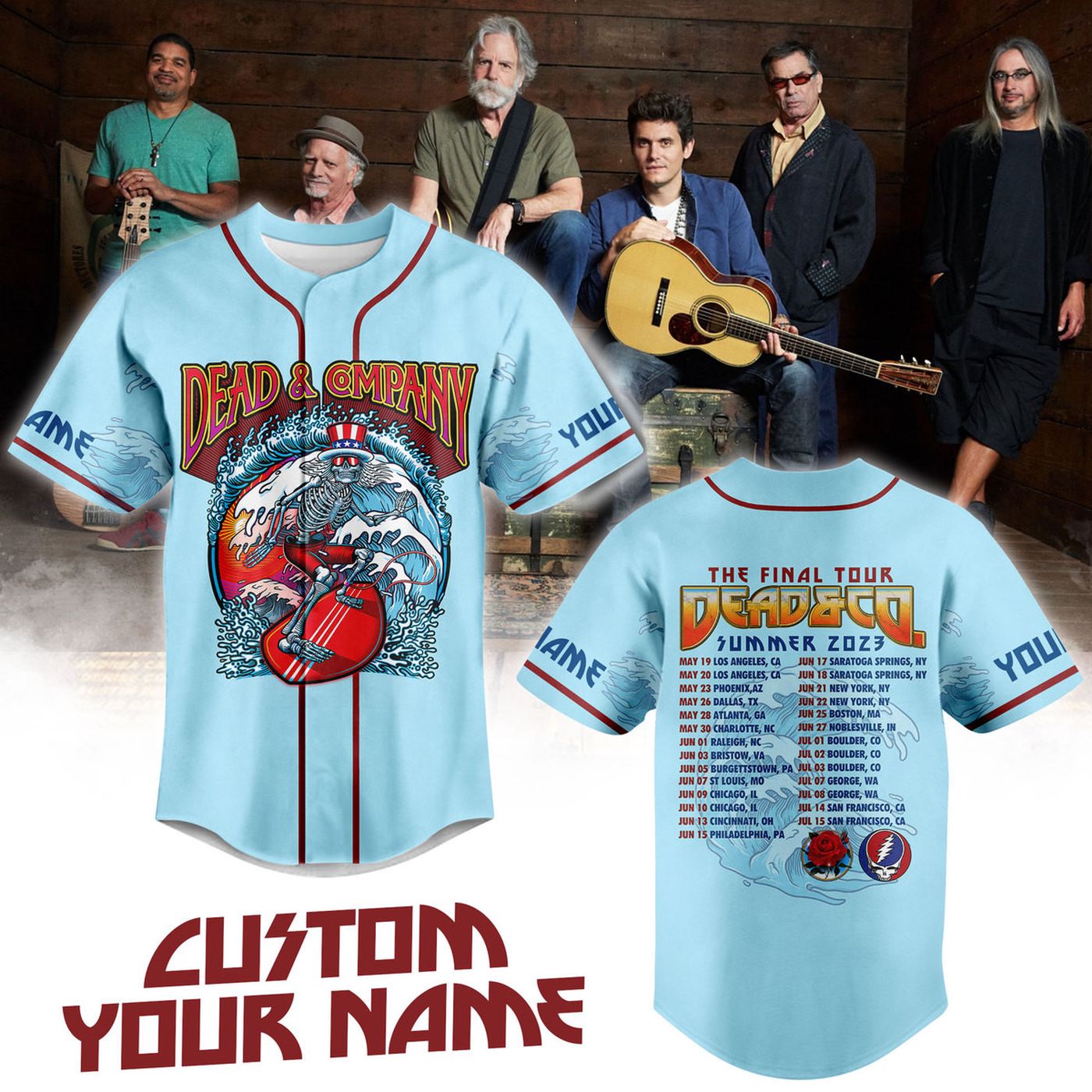 Dead & Company Baseball Jersey For Men Women And Kids Gift