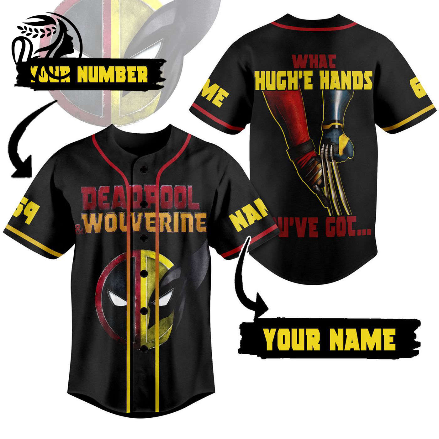 Deadpool Wolverine Baseball Jersey For Men Women And Kids Gift