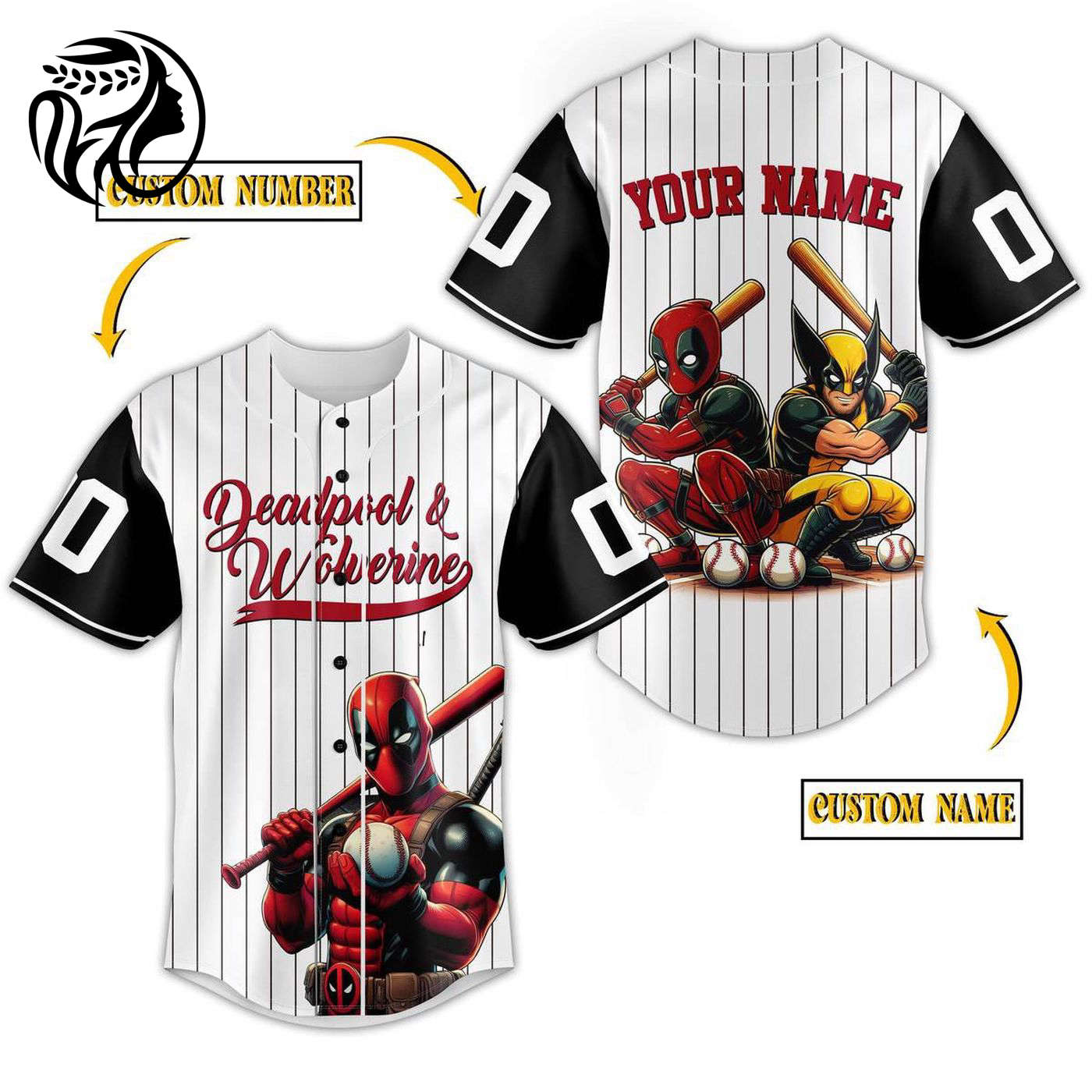 Deadpool & Wolverine Baseball Jersey For Men Women And Kids Gift