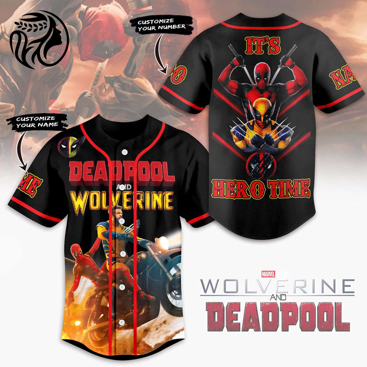 Deadpool & Wolverine Baseball Jersey For Men Women And Kids Gift