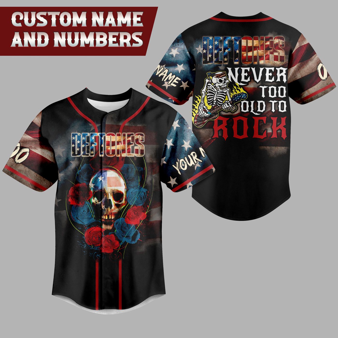 Deftones Baseball Jersey For Men Women And Kids Gift Deftones Baseball Jersey For Men Women And Kids Gift