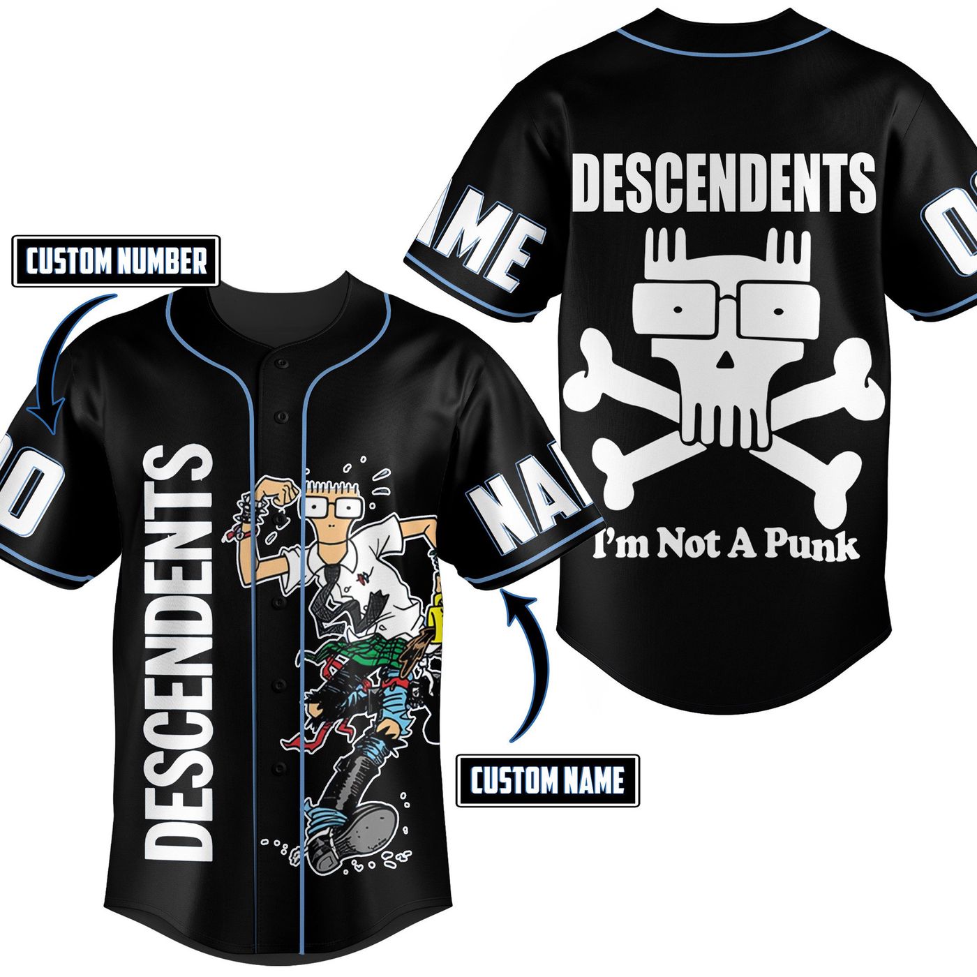 Descendents Baseball Jersey For Men Women And Kids Gift Descendents Baseball Jersey For Men Women And Kids Gift