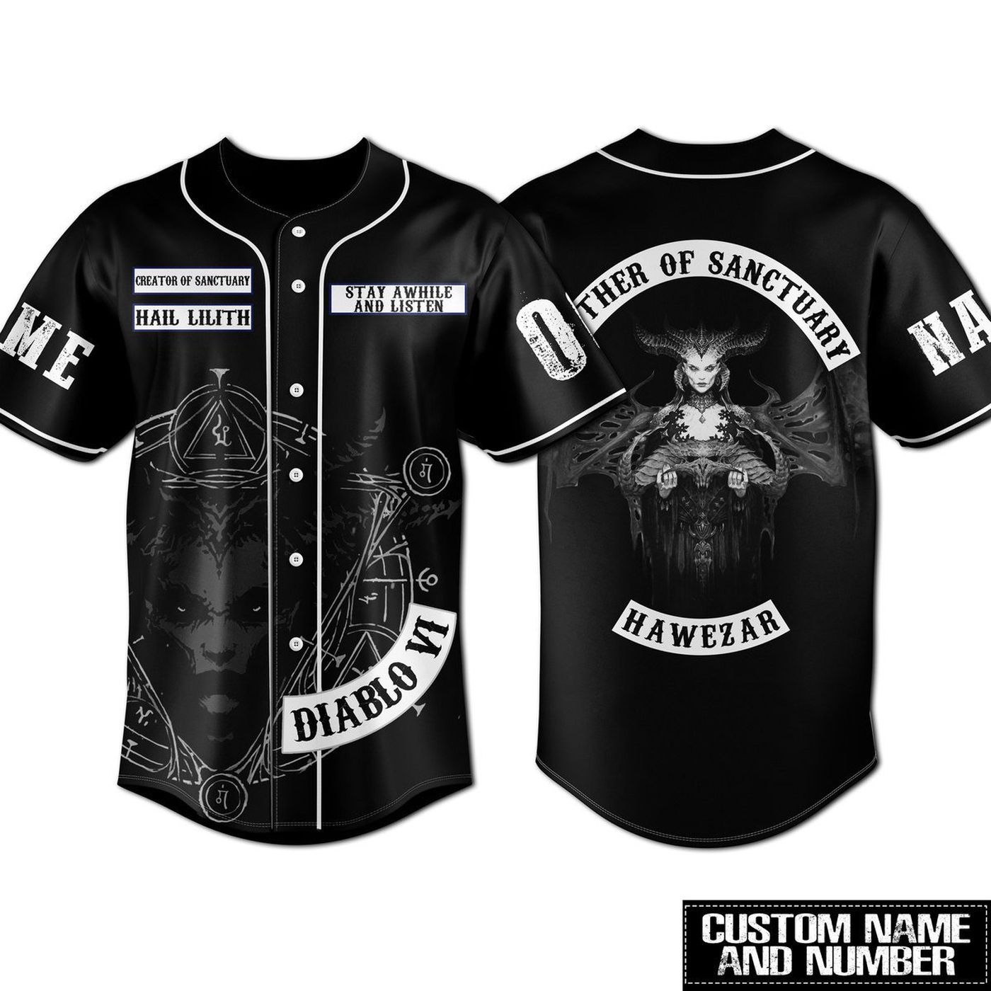 Diablo VI Baseball Jersey For Men Women And Kids Gift