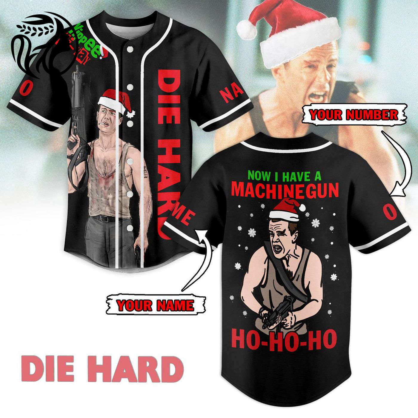 Die Hard Baseball Jersey For Men Women And Kids Gift