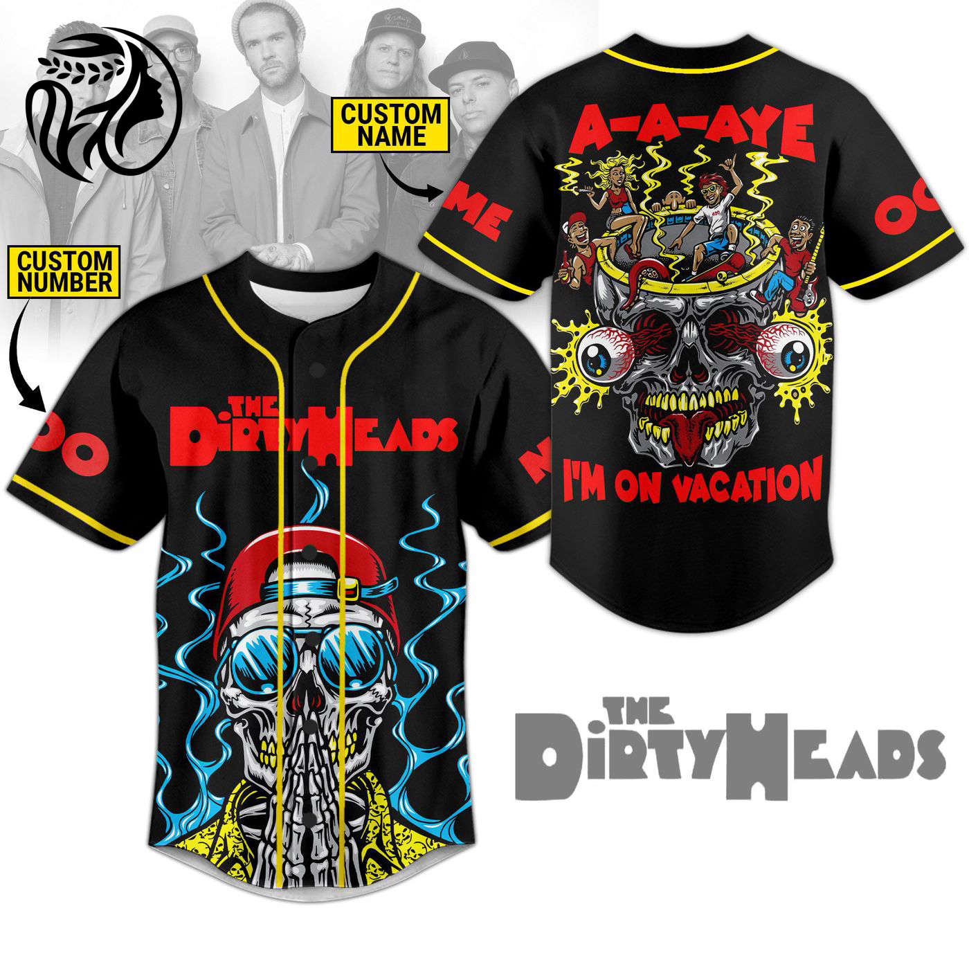 Dirty Heads Baseball Jersey For Men Women And Kids Gift