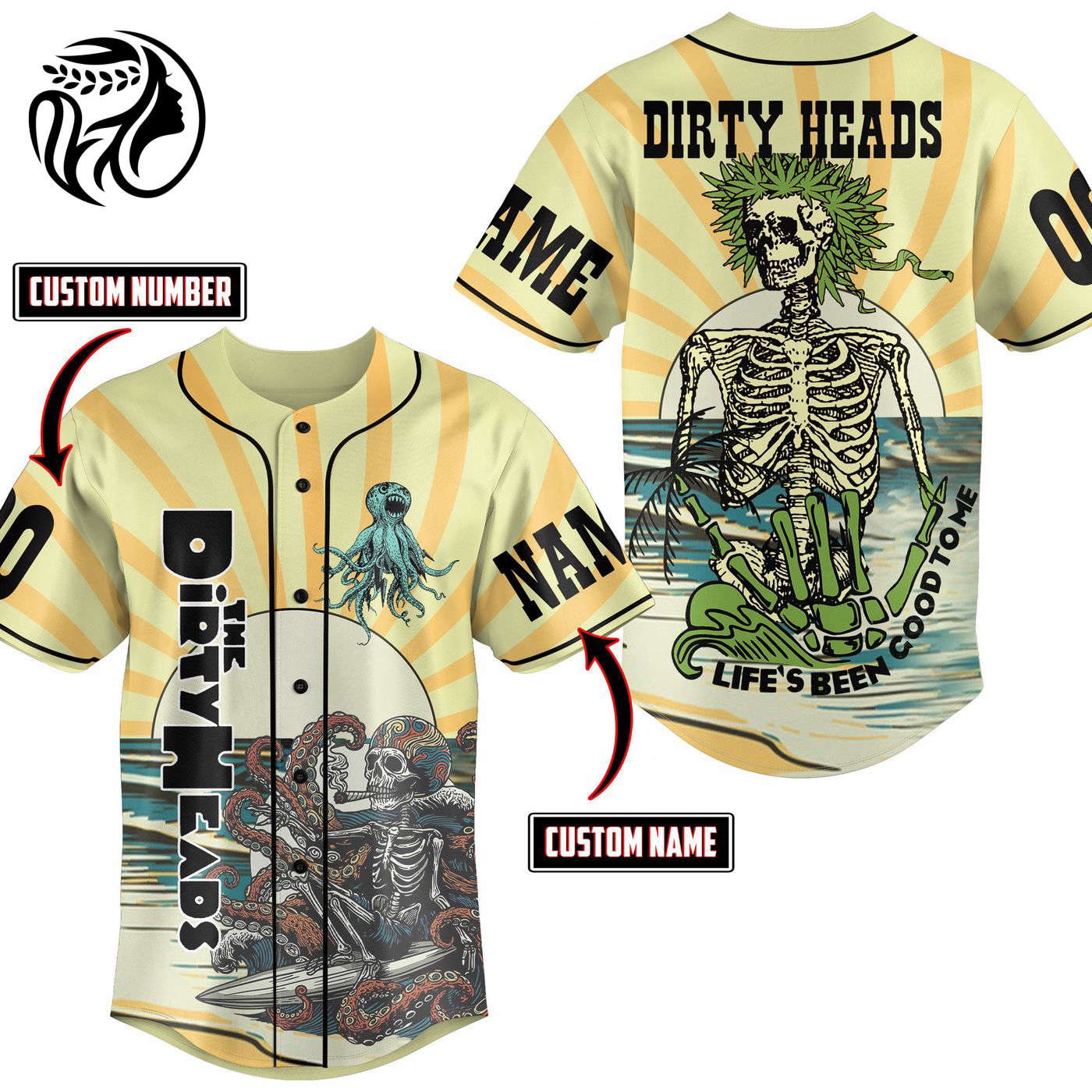 Dirty Heads Baseball Jersey For Men Women And Kids Gift