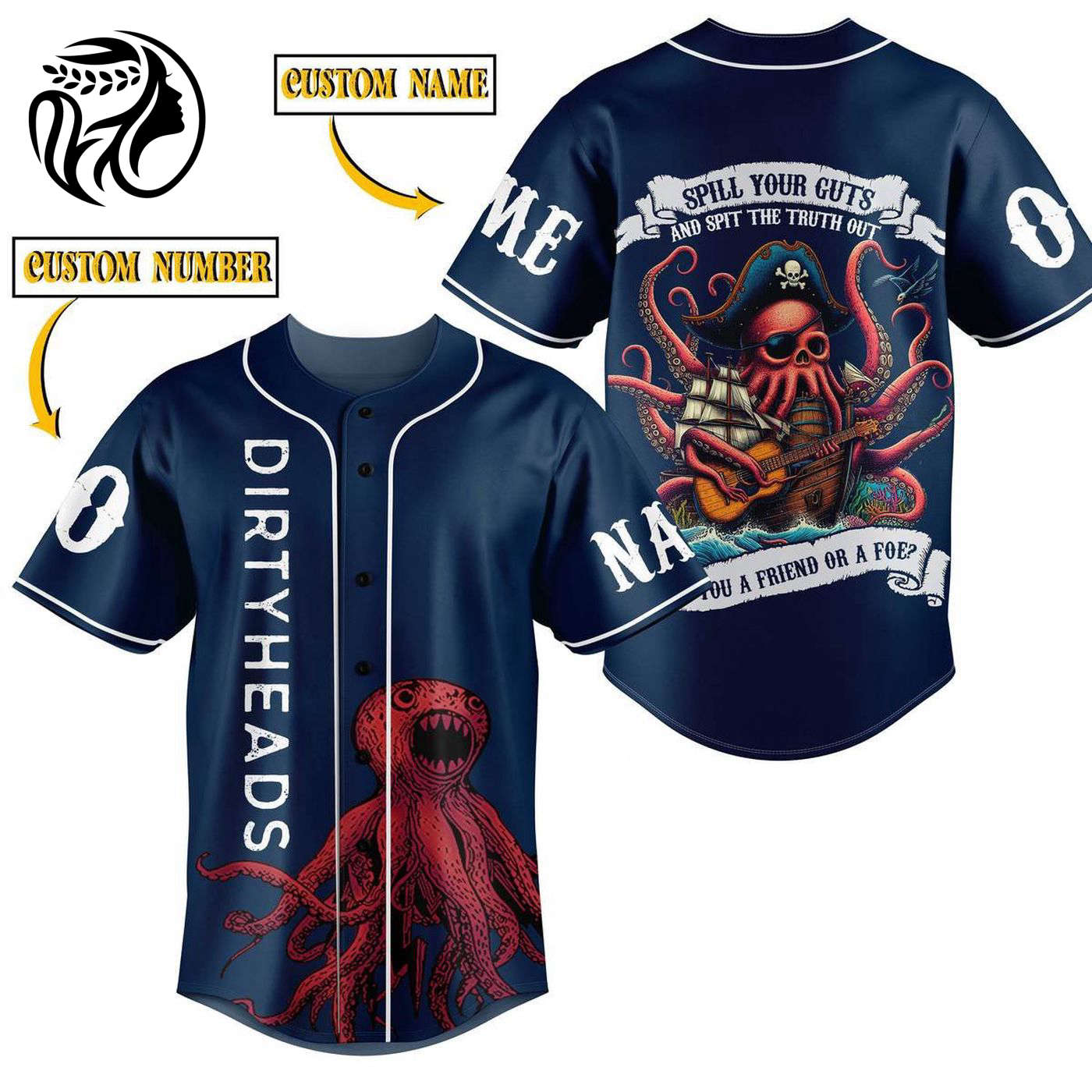 Dirty Heads Baseball Jersey For Men Women And Kids Gift