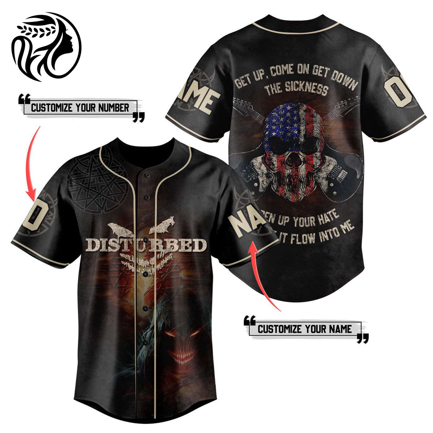 Disturbed Baseball Jersey For Men Women And Kids Gift